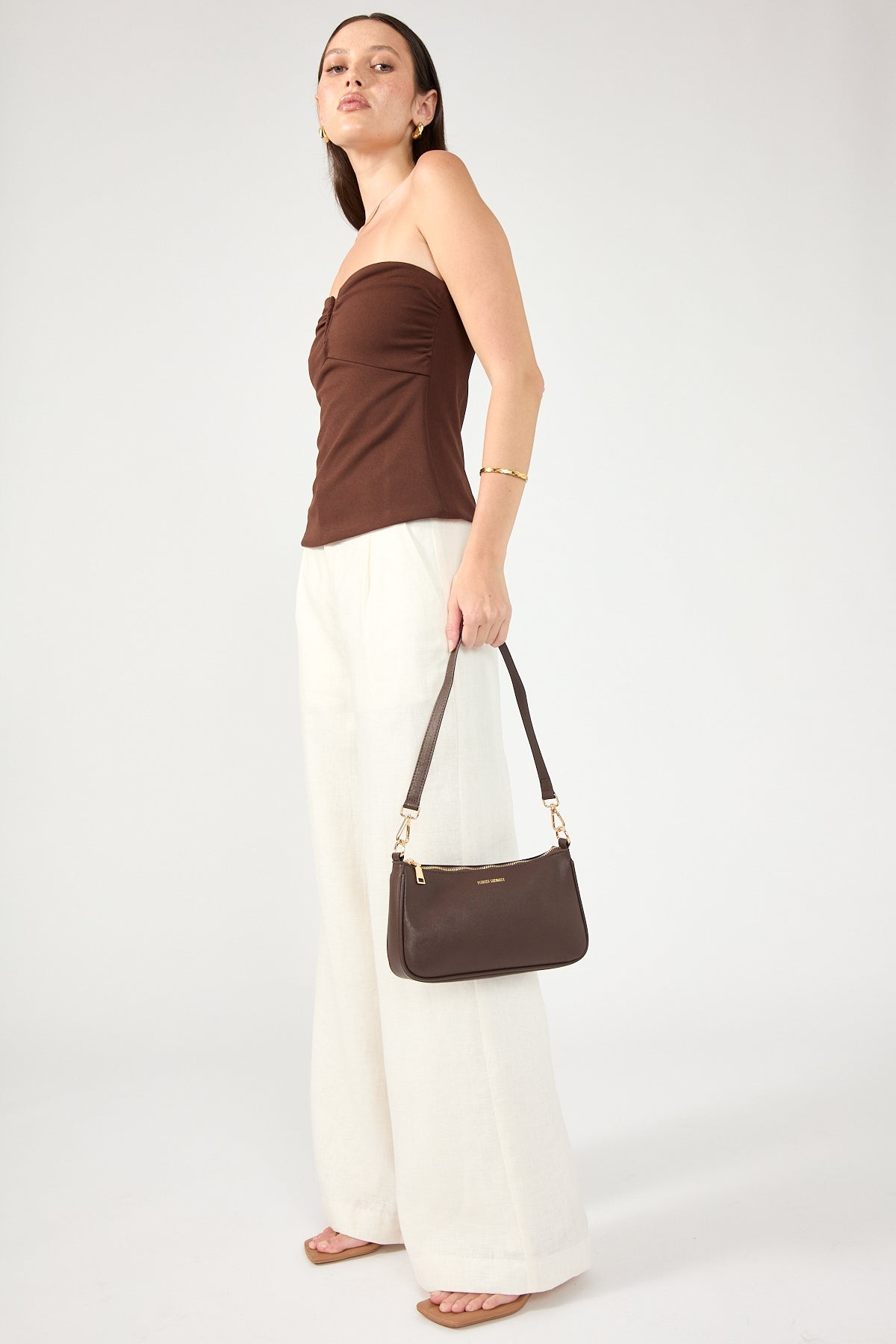 Perfect Stranger Pochette Bag Brown