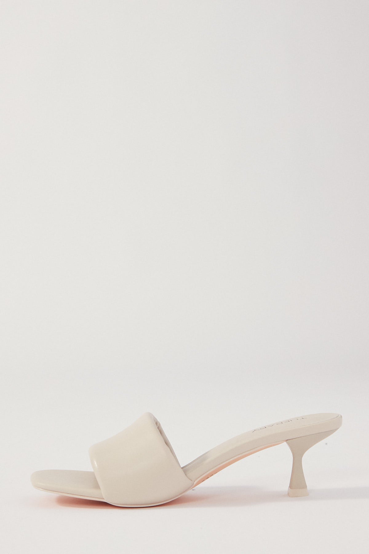 Therapy Luxe Smooth PU Heels Bone