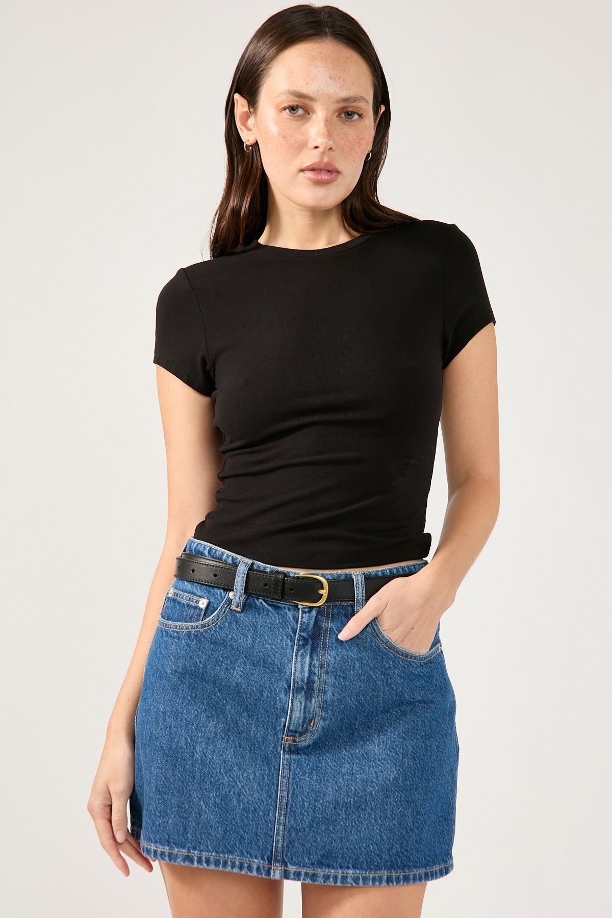 Lee Relaxed Mini Skirt Blue Dreamer