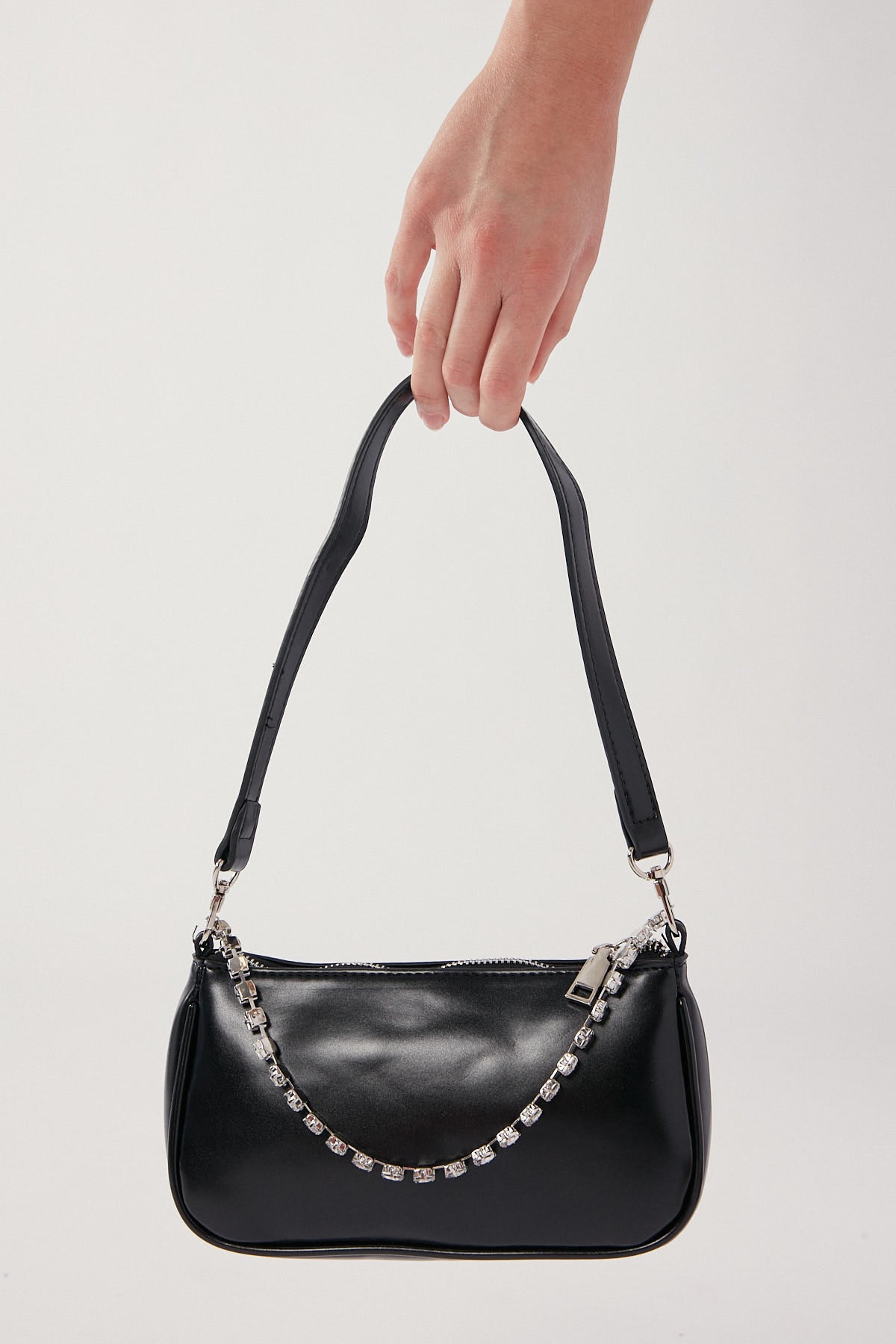 Perfect Stranger Iliana Diamante Handbag Black