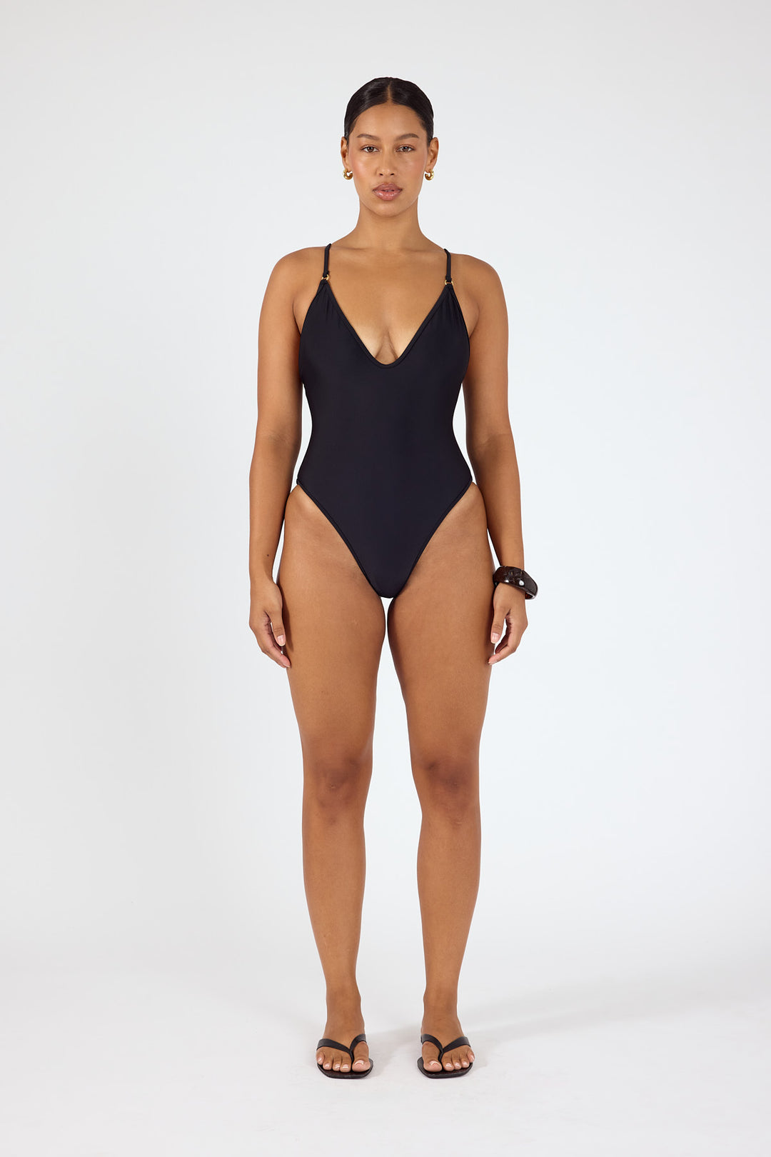 Perfect Stranger Spice Sunset One Piece Bodysuit Blue