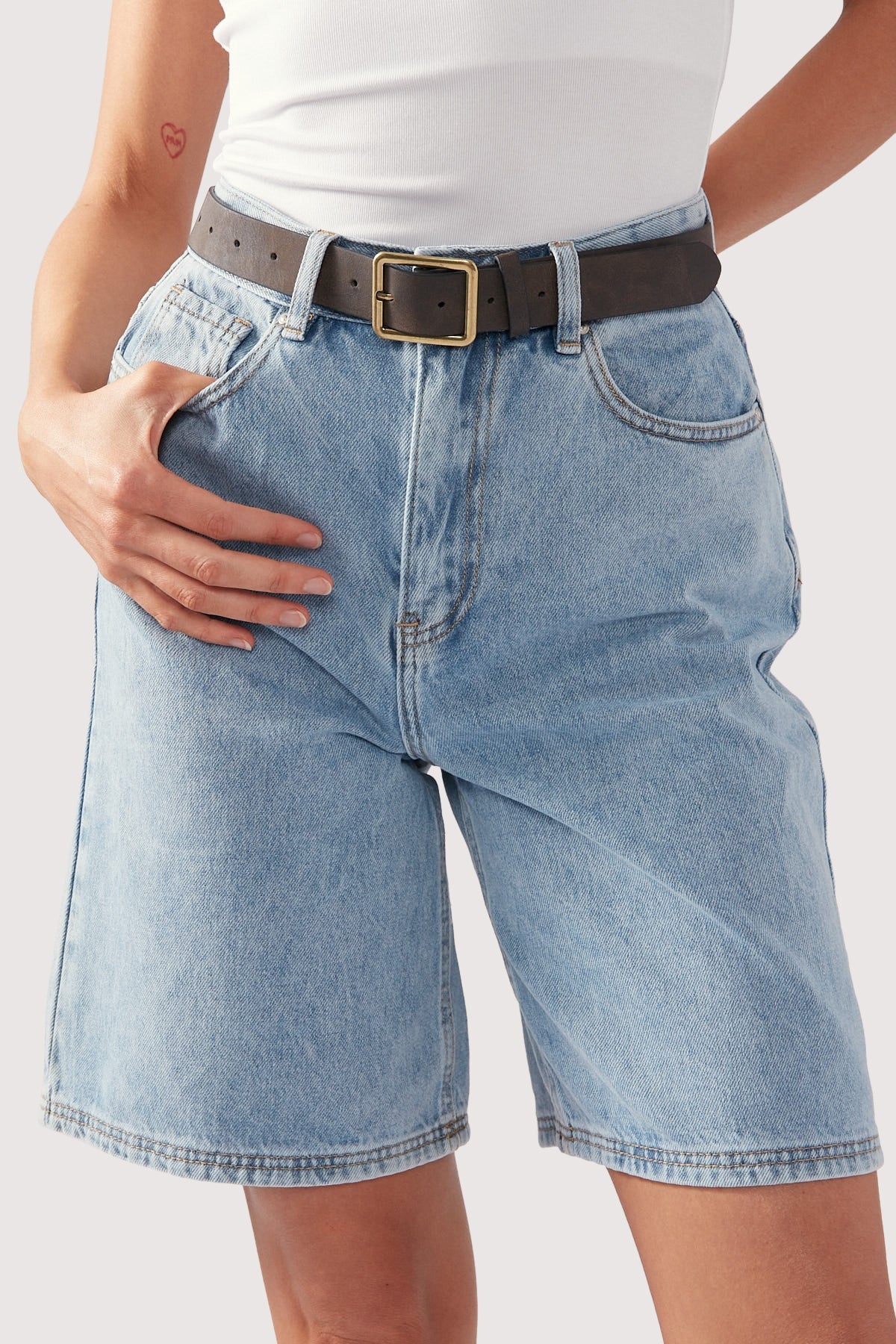 Token Squared Belt Brown