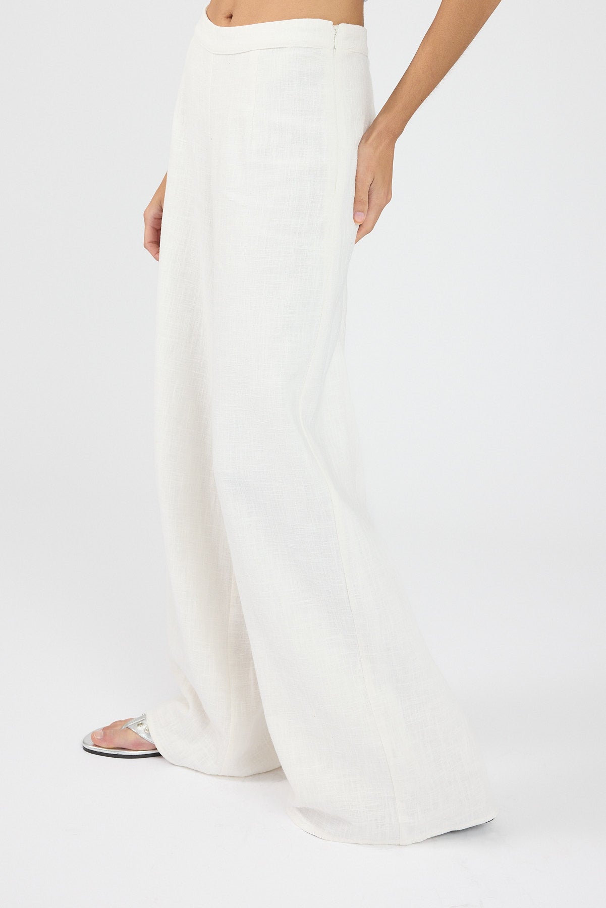 Perfect Stranger MENORCA LINEN PANT White