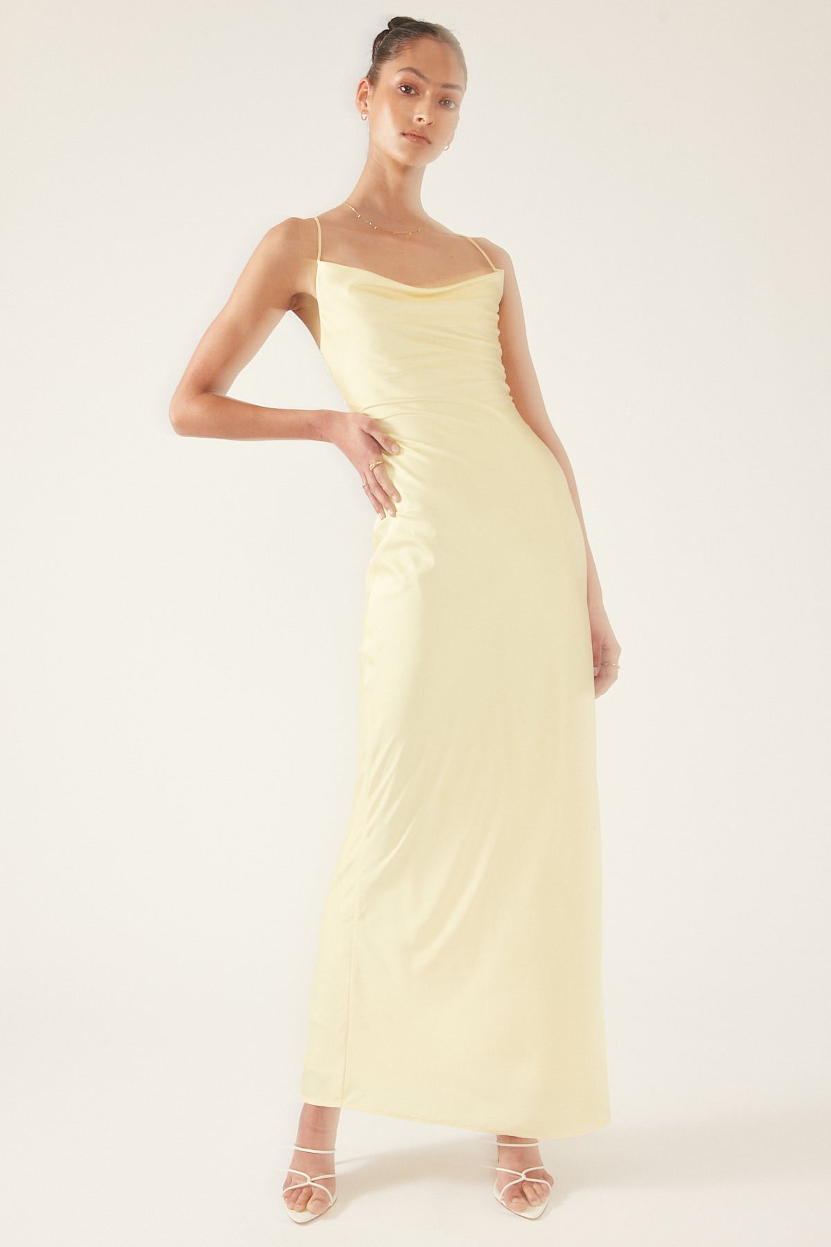 Perfect Stranger Evie Recycled Maxi Dress Yellow