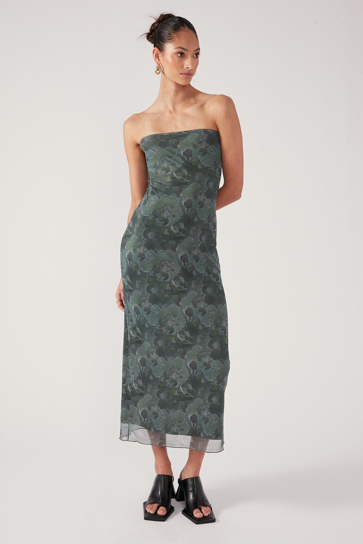 Perfect Stranger Magnolia Blur Midi Dress Multi