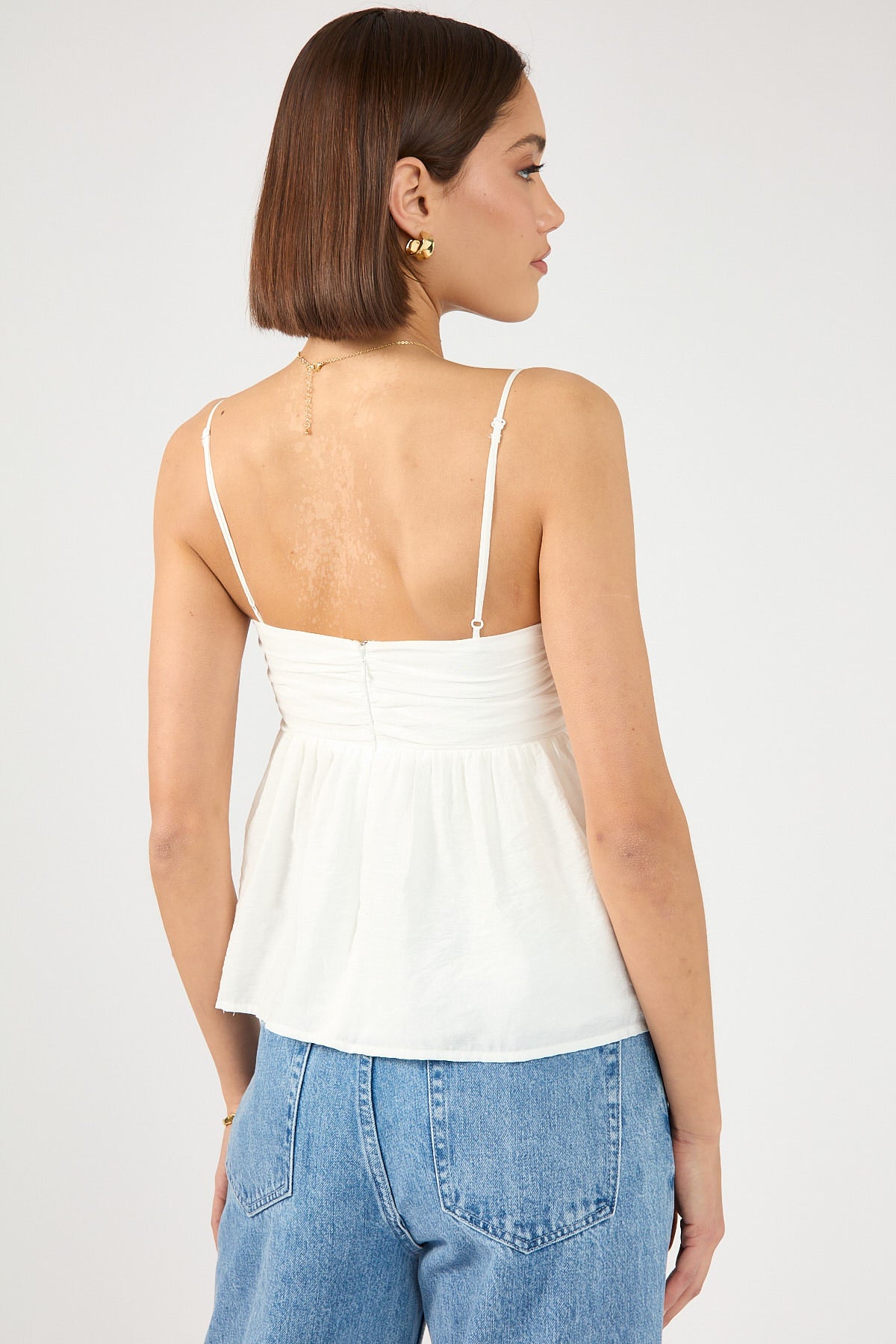 Perfect Stranger Sea Breeze Cami Top White