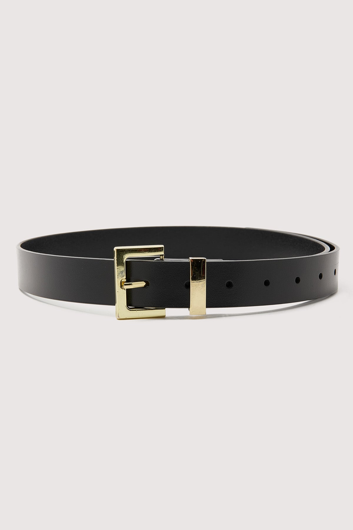 Perfect Stranger Timeless Leather Belt Black/ Gold