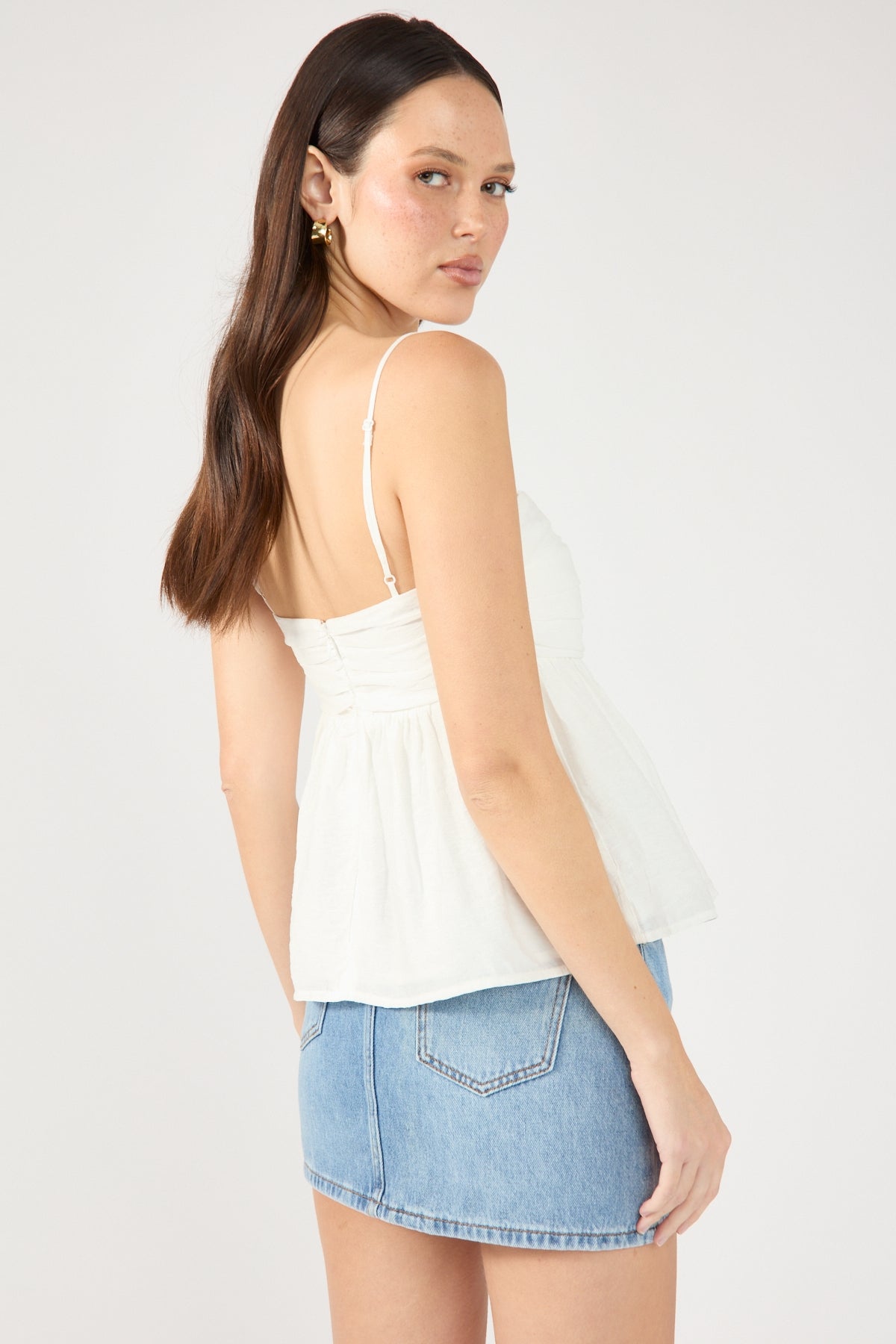 Perfect Stranger FRANCIS MINI DENIM SKIRT Mid Blue Denim