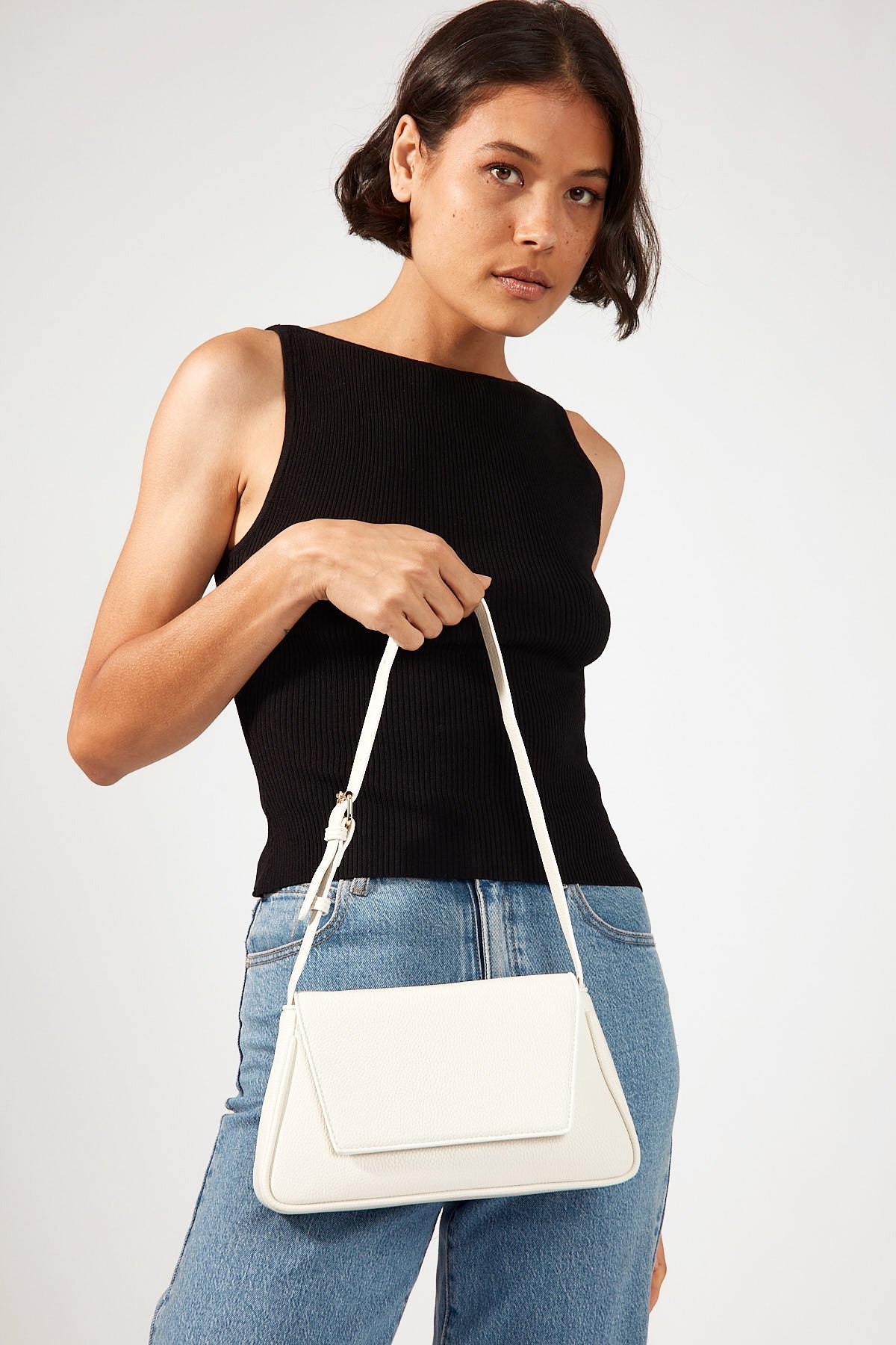 Perfect Stranger Odette Shoulder Bag Off White
