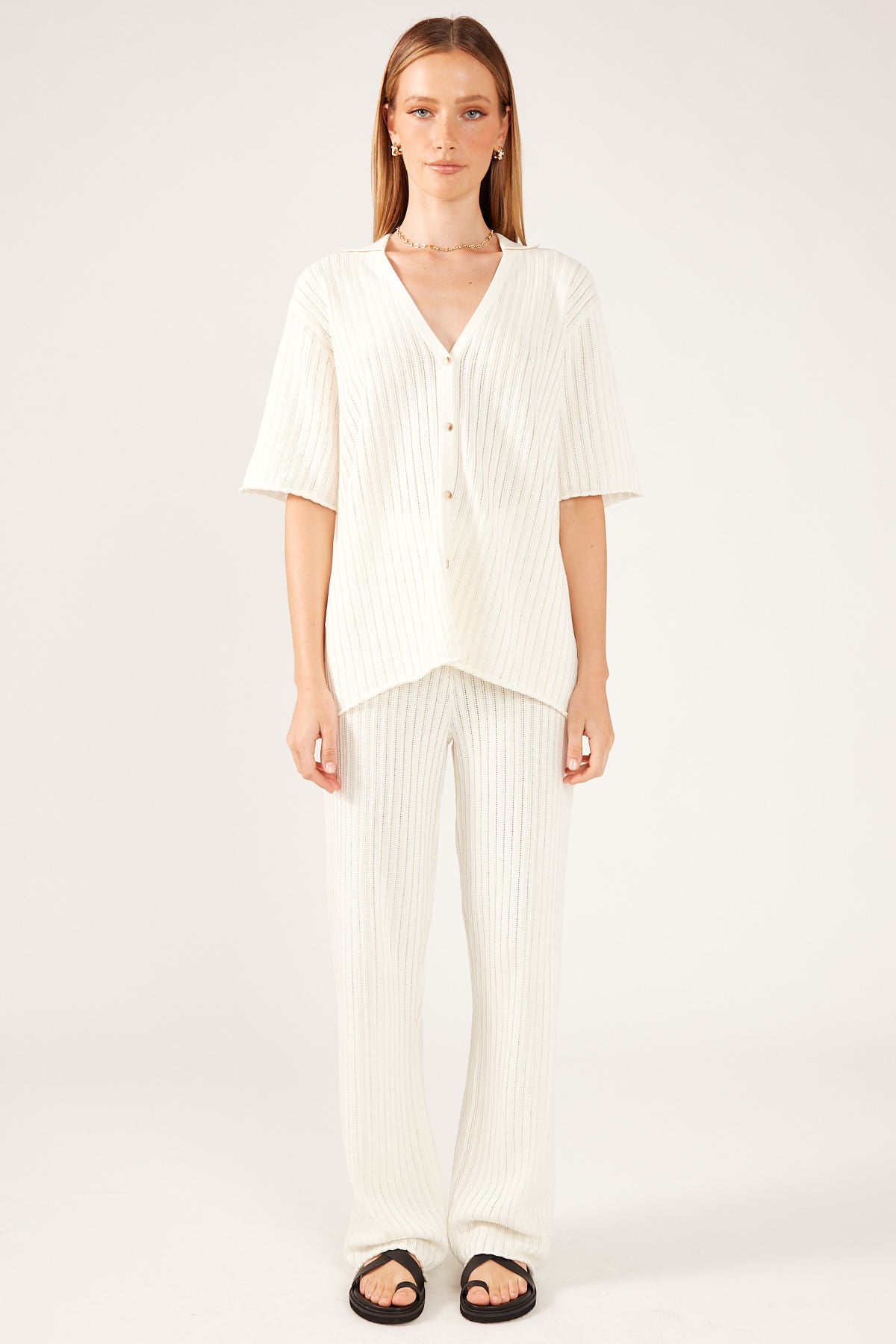 Perfect Stranger Solstice Knit Pant Cream