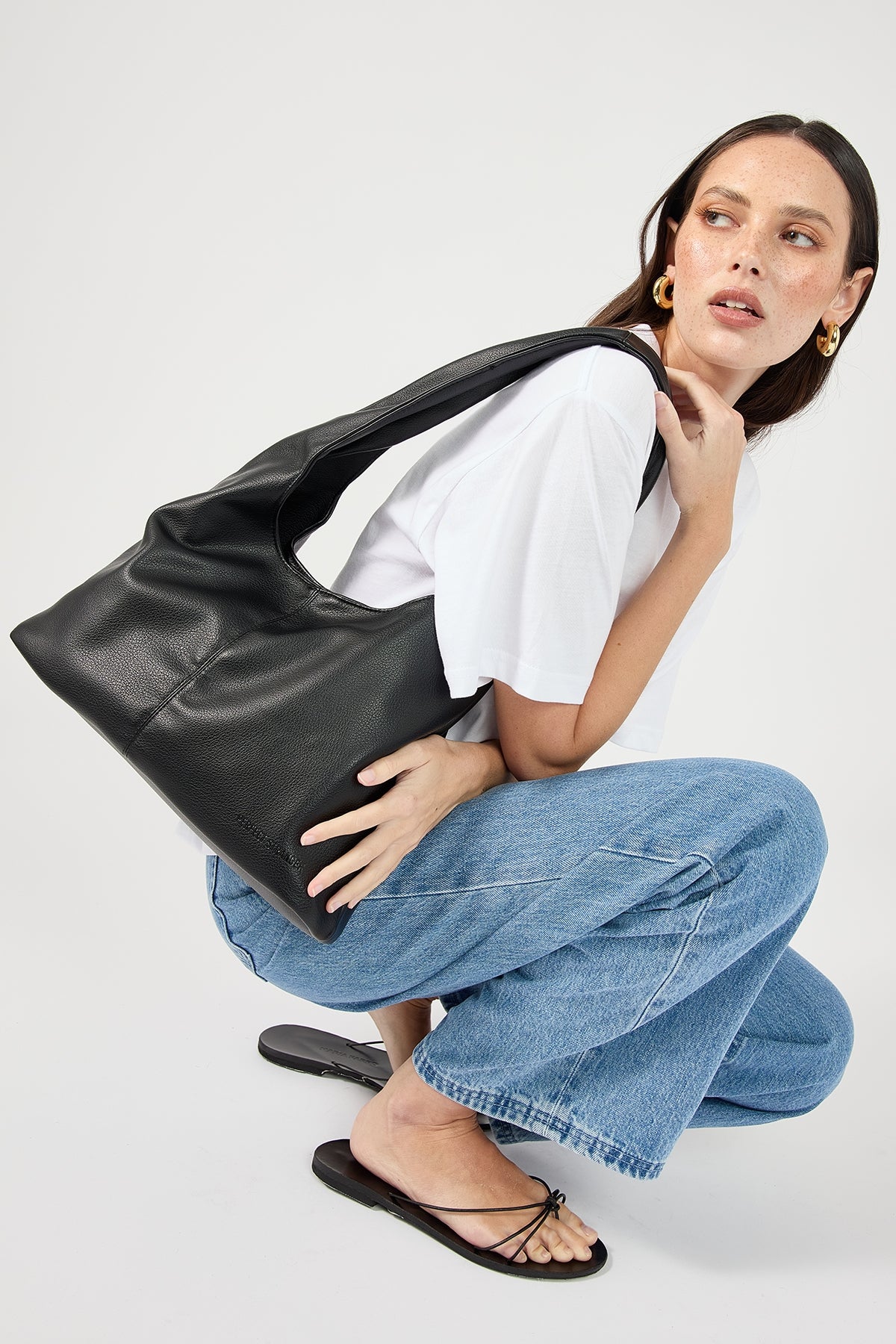 Perfect Stranger Gianna Slouch Bag Black