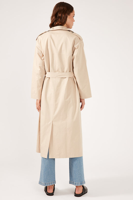 Perfect Stranger Alexa Trench Coat Nude