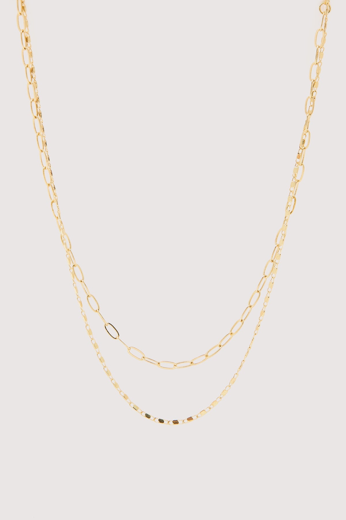 Perfect Stranger Ophelie Chain Necklace 2 Pack 18k Gold Plated