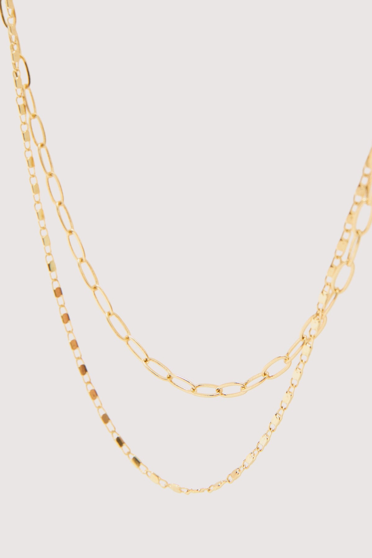 Perfect Stranger Ophelie Chain Necklace 2 Pack 18k Gold Plated