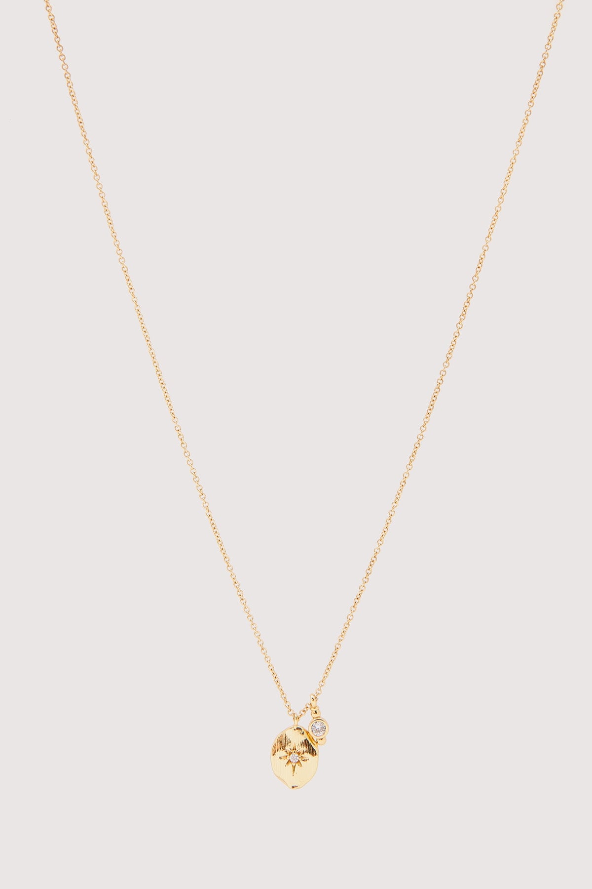 Perfect Stranger Stardust Double Pendant Necklace Gold