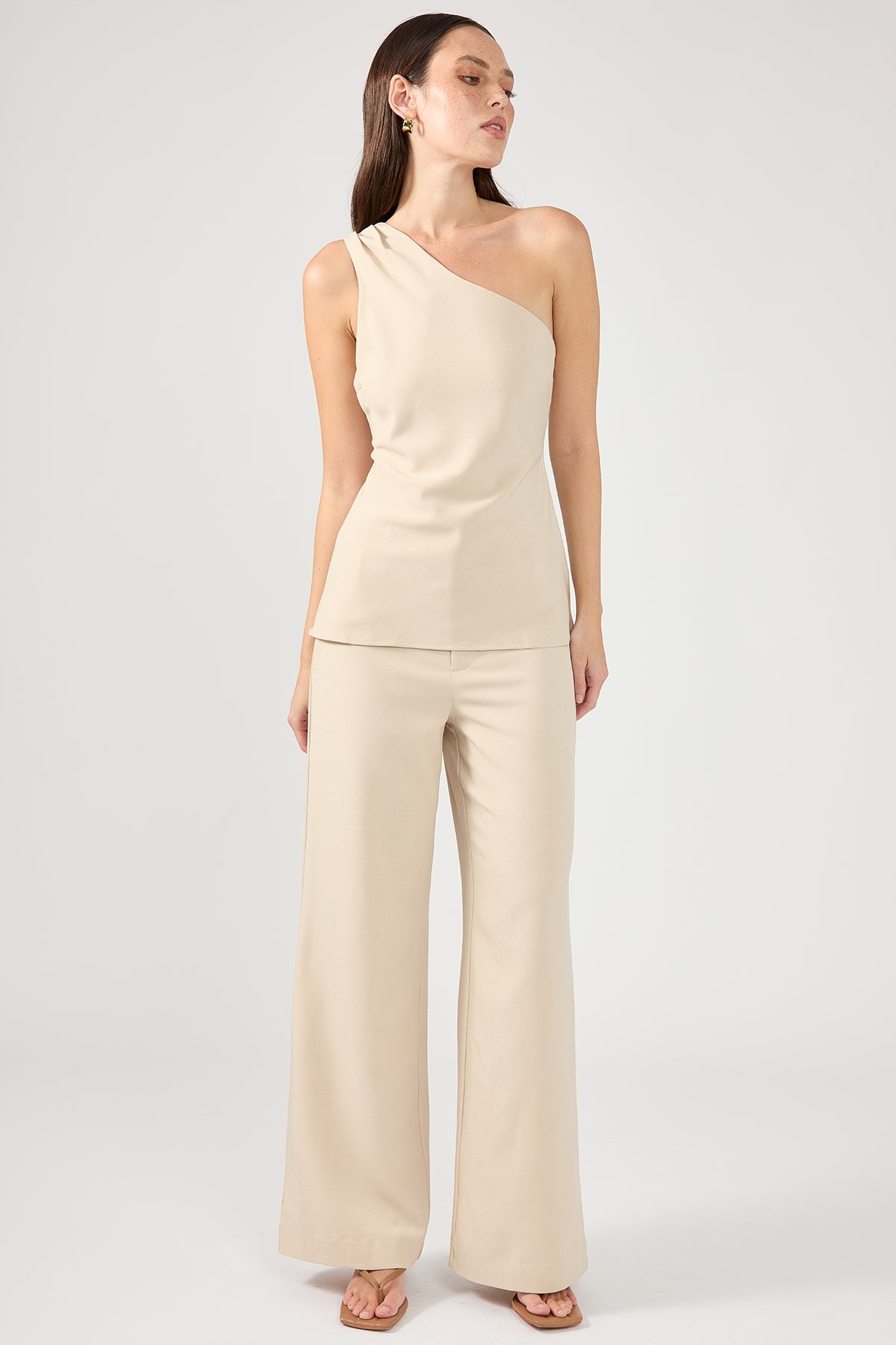 Perfect Stranger Raye High Waist Pant Cream