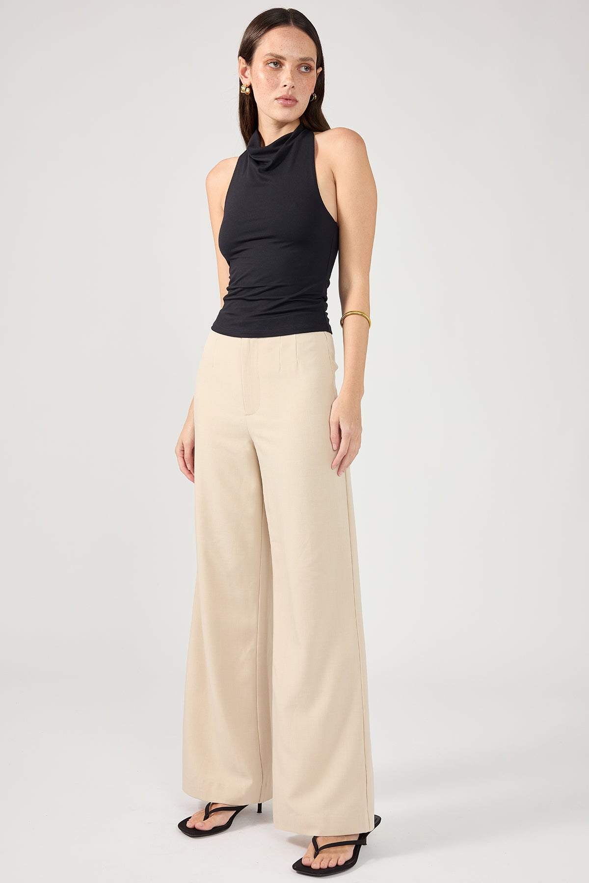 Perfect Stranger Raye High Waist Pant Cream