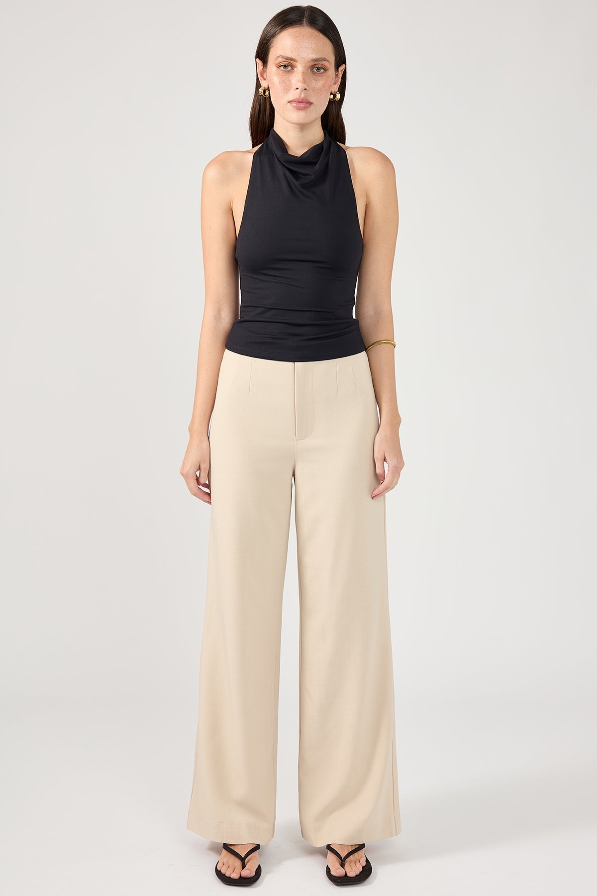 Perfect Stranger Raye High Waist Pant Cream