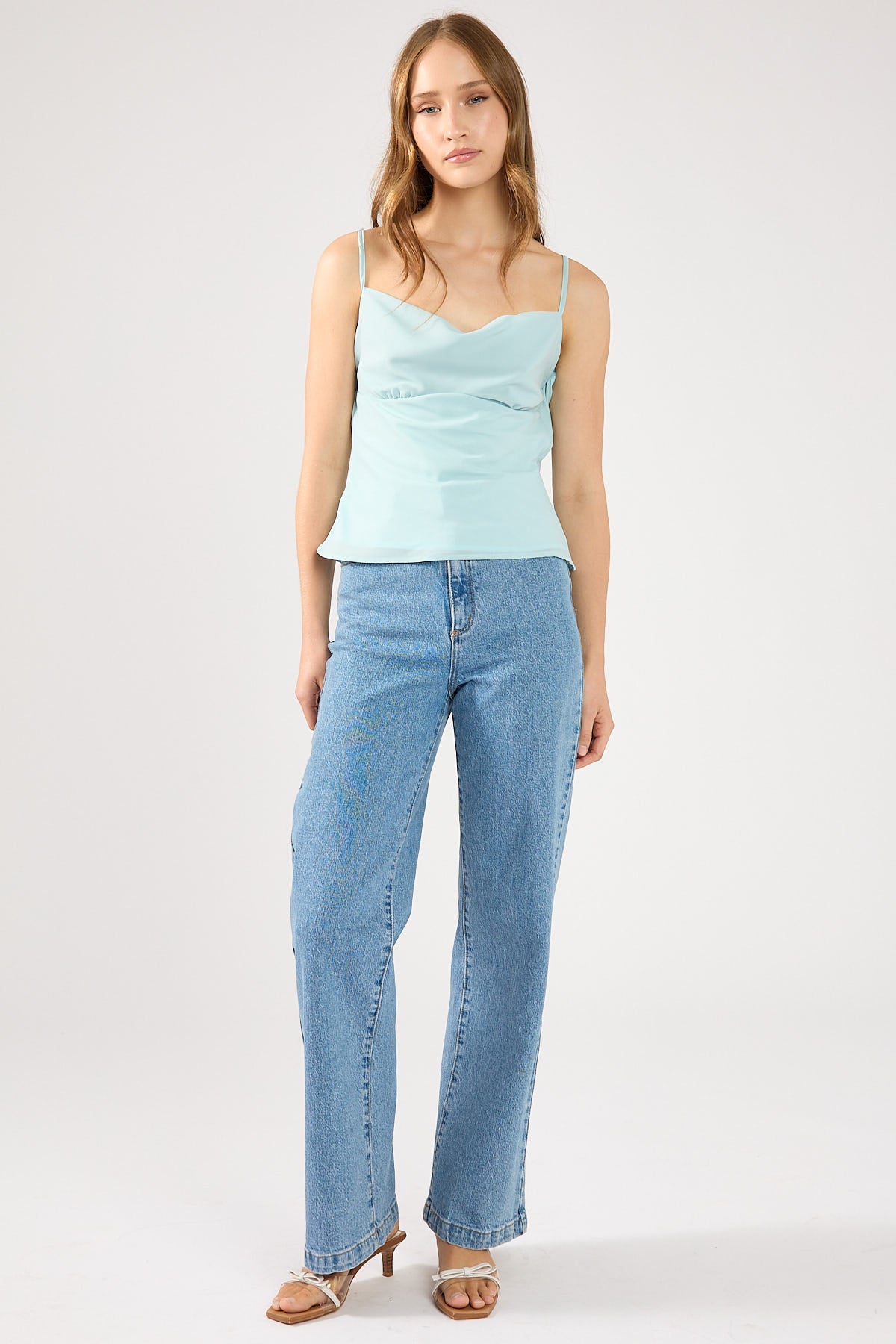 Perfect Stranger Soft Light Recycled Cami Top Blue