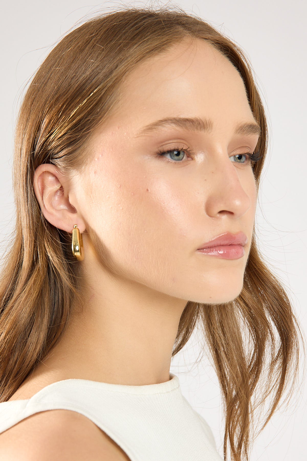 Perfect Stranger Carmen Hoop Earrings 18k Gold Plated