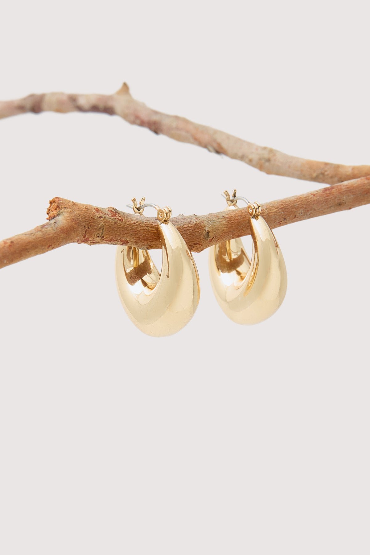 Perfect Stranger Scarlett Hoop Earrings Gold Plated