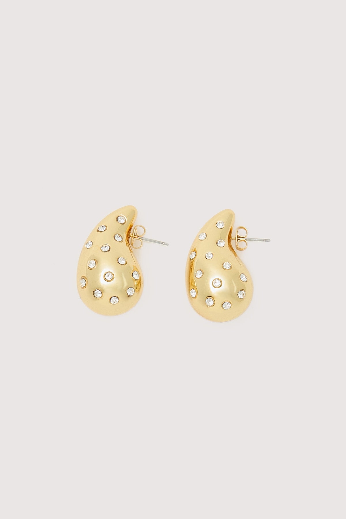 Perfect Stranger Margot Diamante Plated Earrings 18K Gold Plated