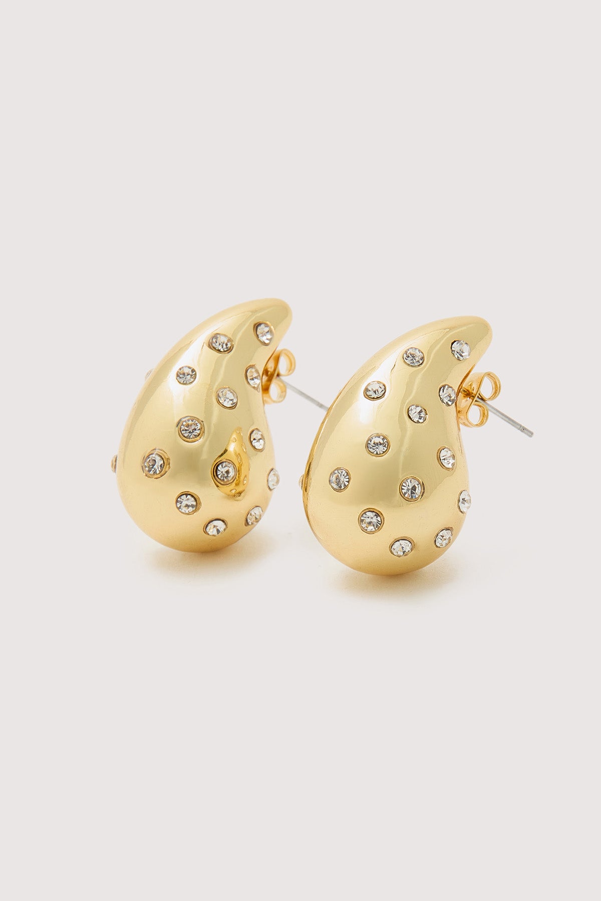 Perfect Stranger Margot Diamante Plated Earrings 18K Gold Plated