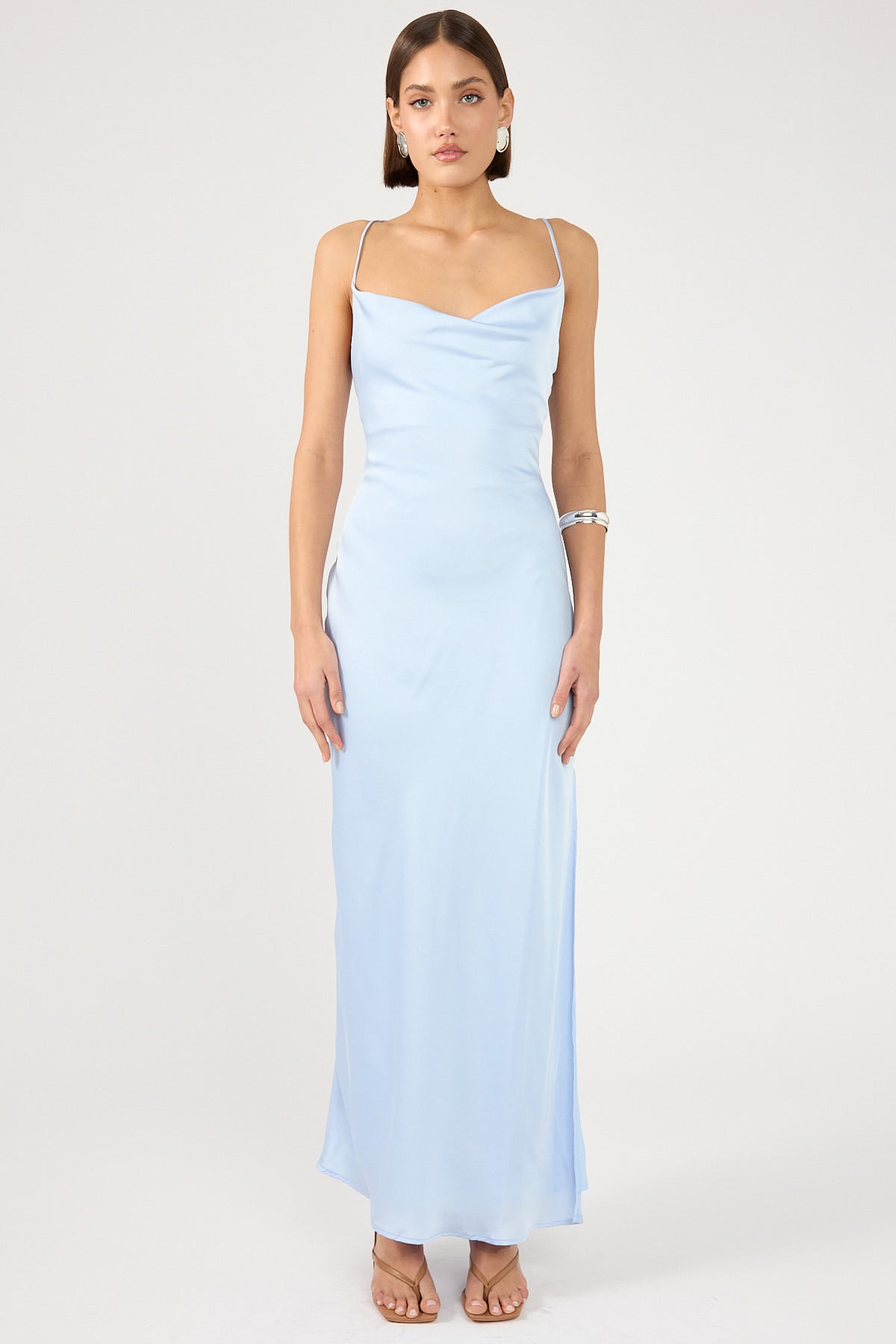 Perfect Stranger Evie Recycled Maxi Dress Baby Blue