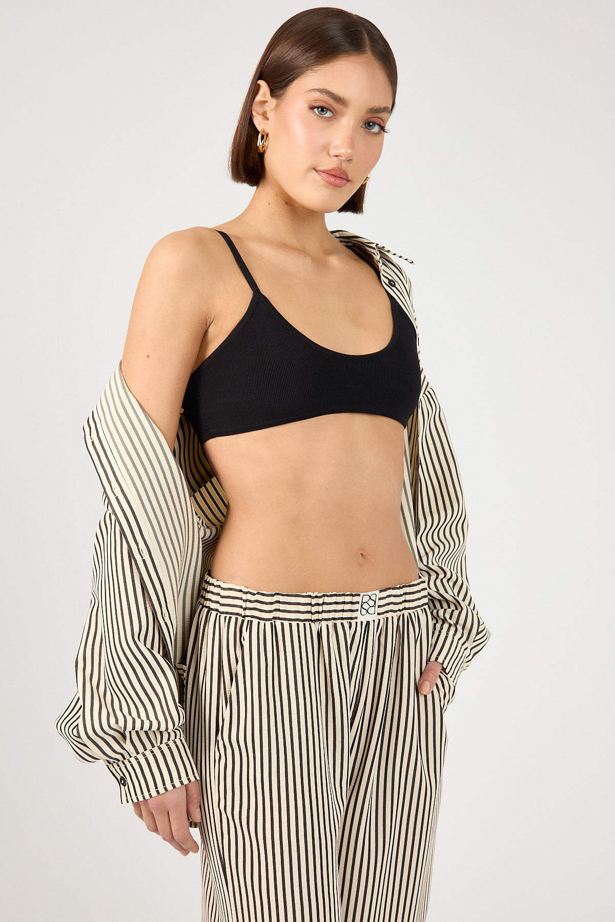 Perfect Stranger Basique Knit Bralette Black