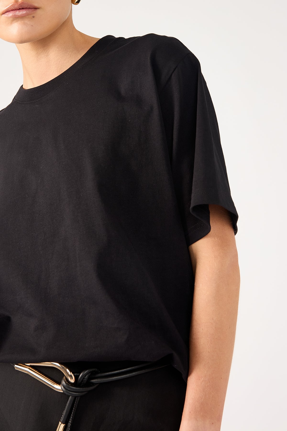 Perfect Stranger Oversized Basic Tee Black