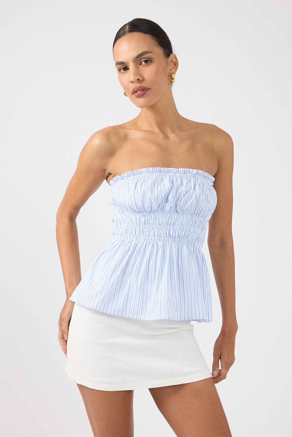 Perfect Stranger Menorca Mini Skirt White