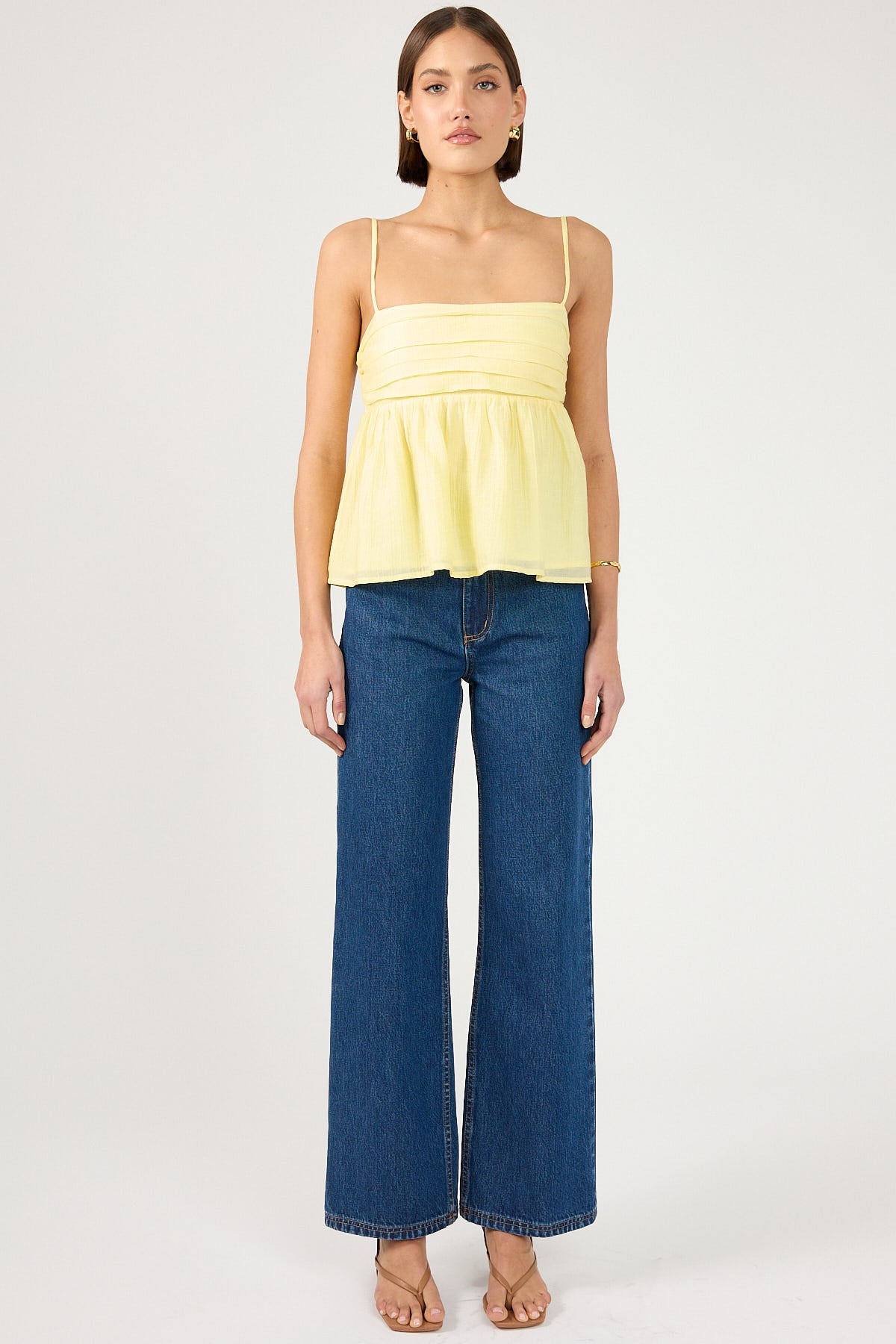 Perfect Stranger Sea Breeze Cami Top Lemon