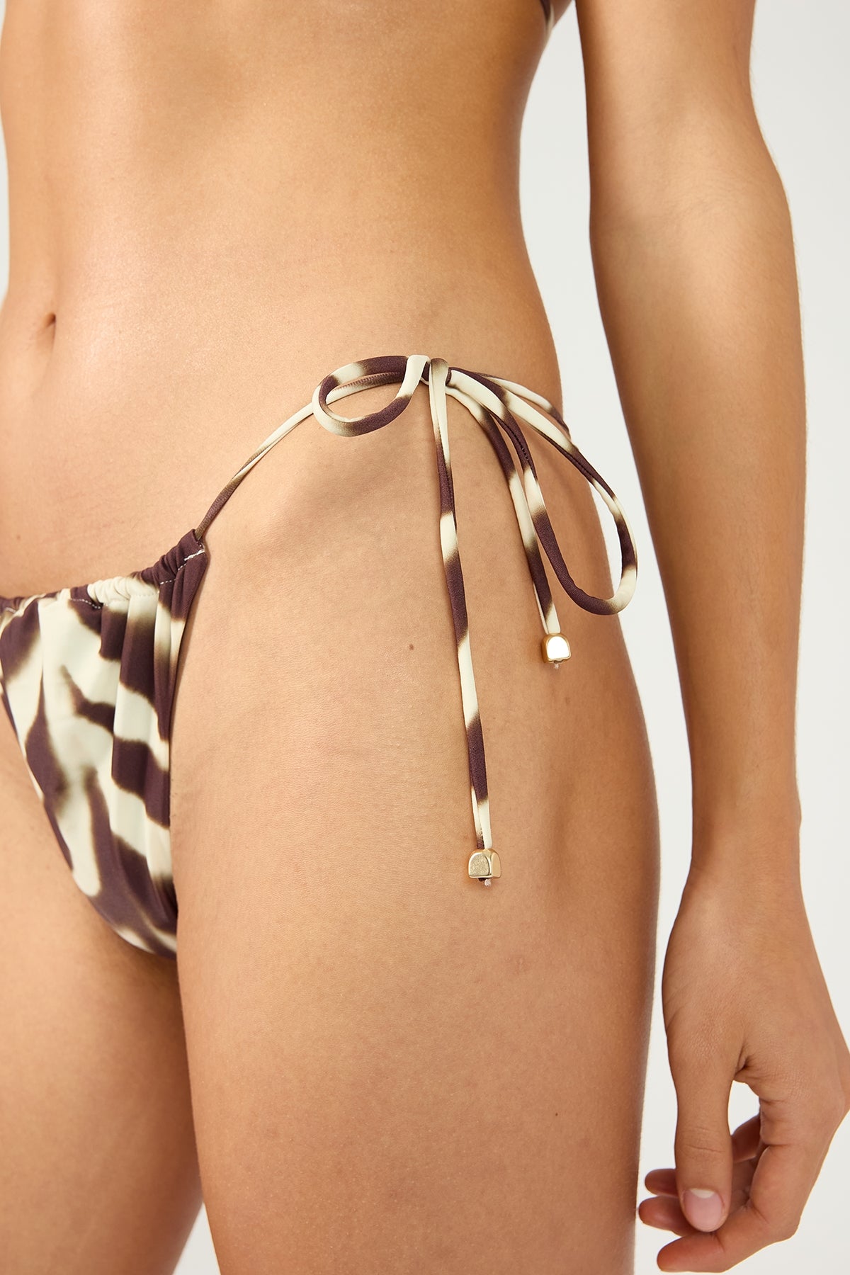 Perfect Stranger Desert Bikini Bottom Brown Print