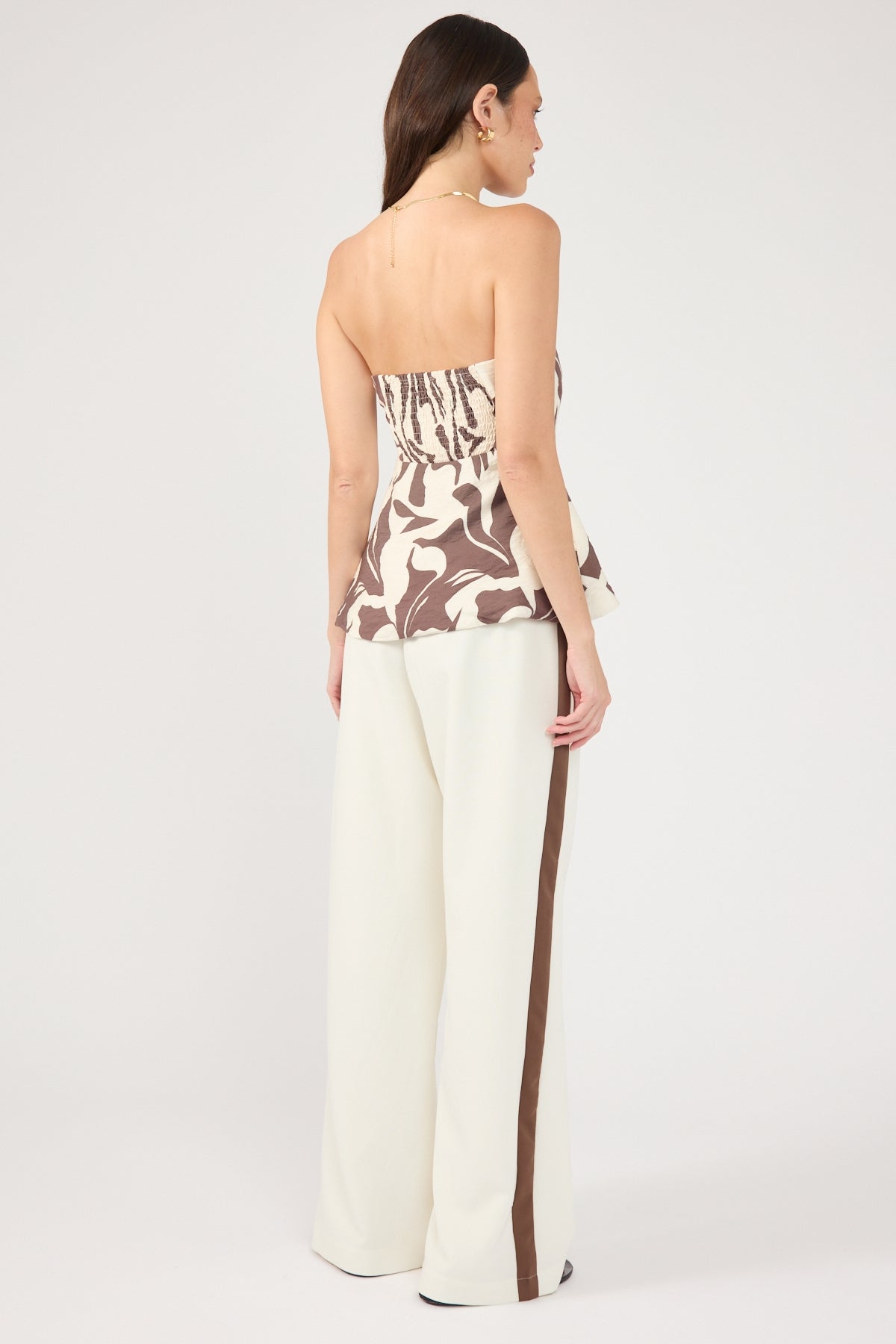 Perfect Stranger Jenner Contrast Side Stripe Pant Cream