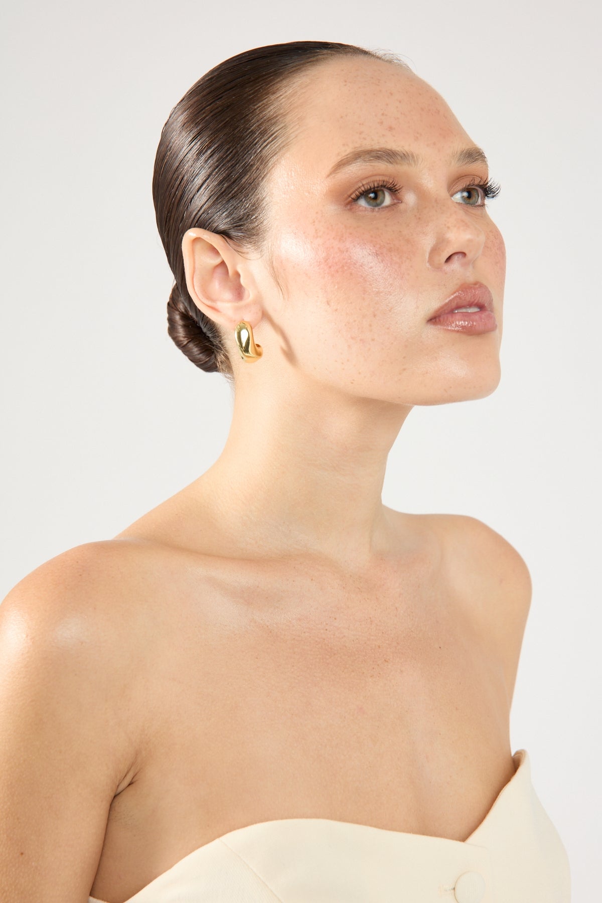 Perfect Stranger Twist Bubble Earrings 18K Gold