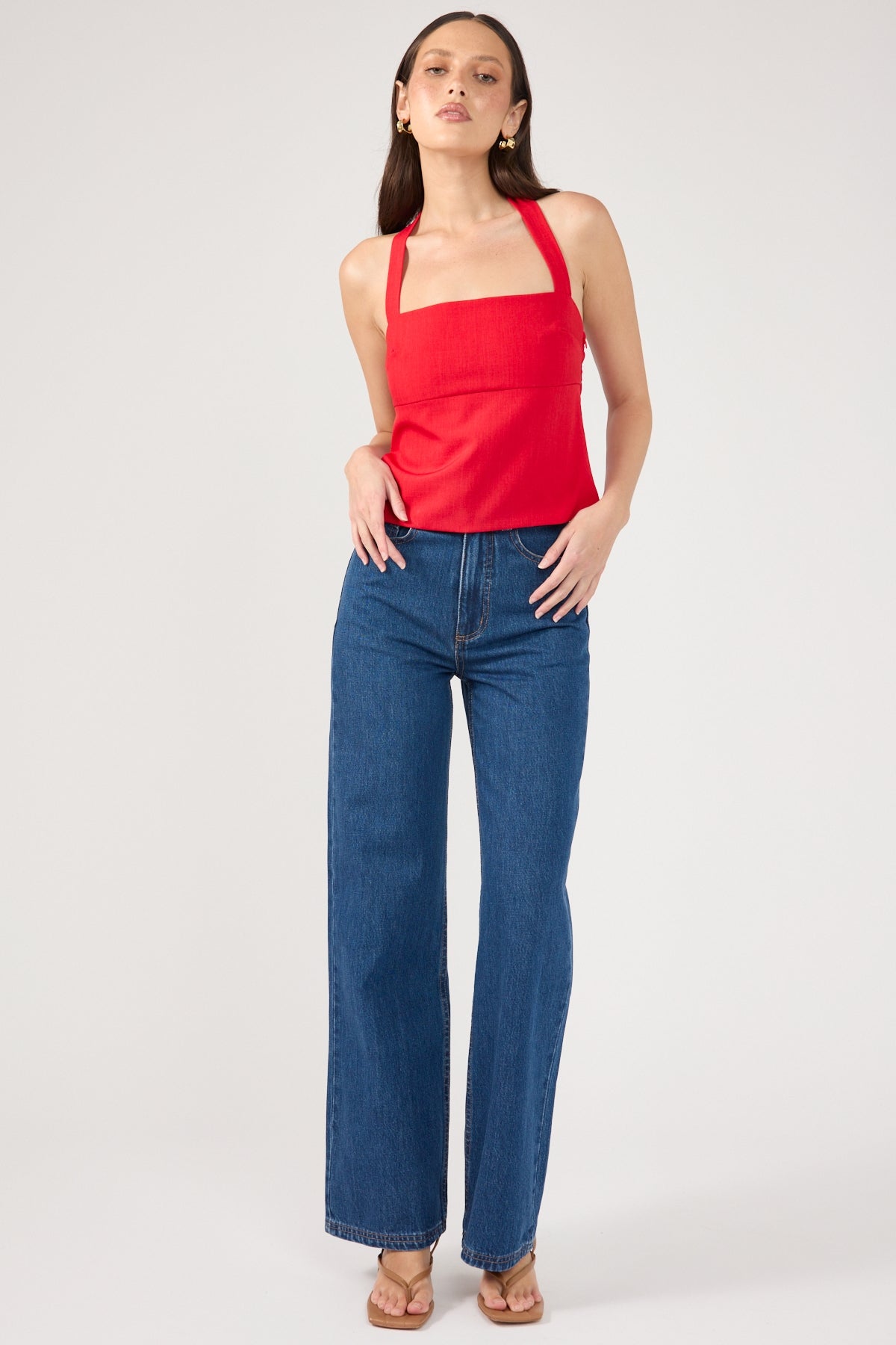 Perfect Stranger Matisse Halter Top Red