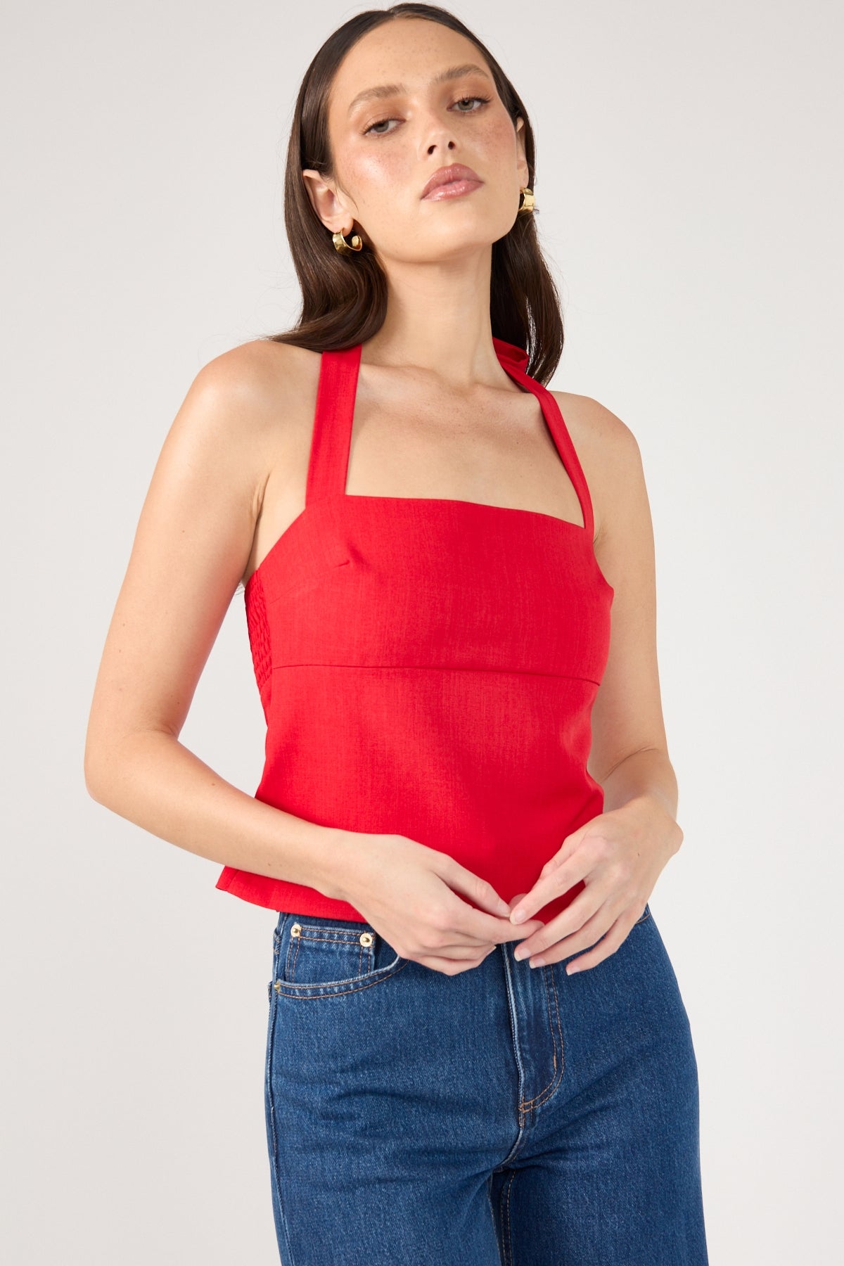 Perfect Stranger Matisse Halter Top Red