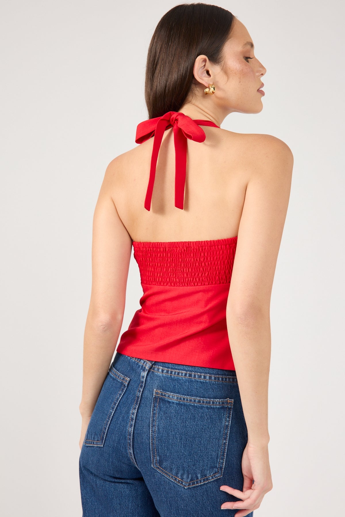 Perfect Stranger Matisse Halter Top Red