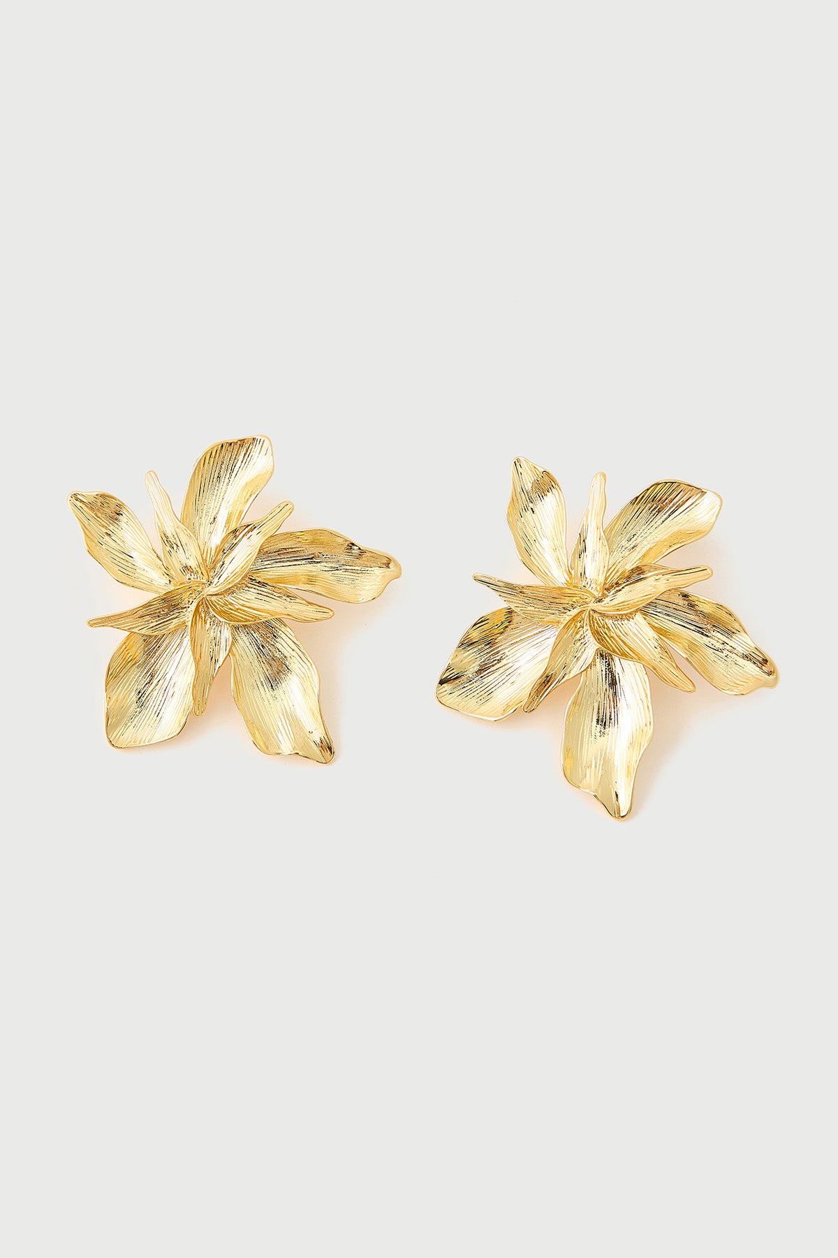 Perfect Stranger Primrose Flower Earrings 18K Gold Plated