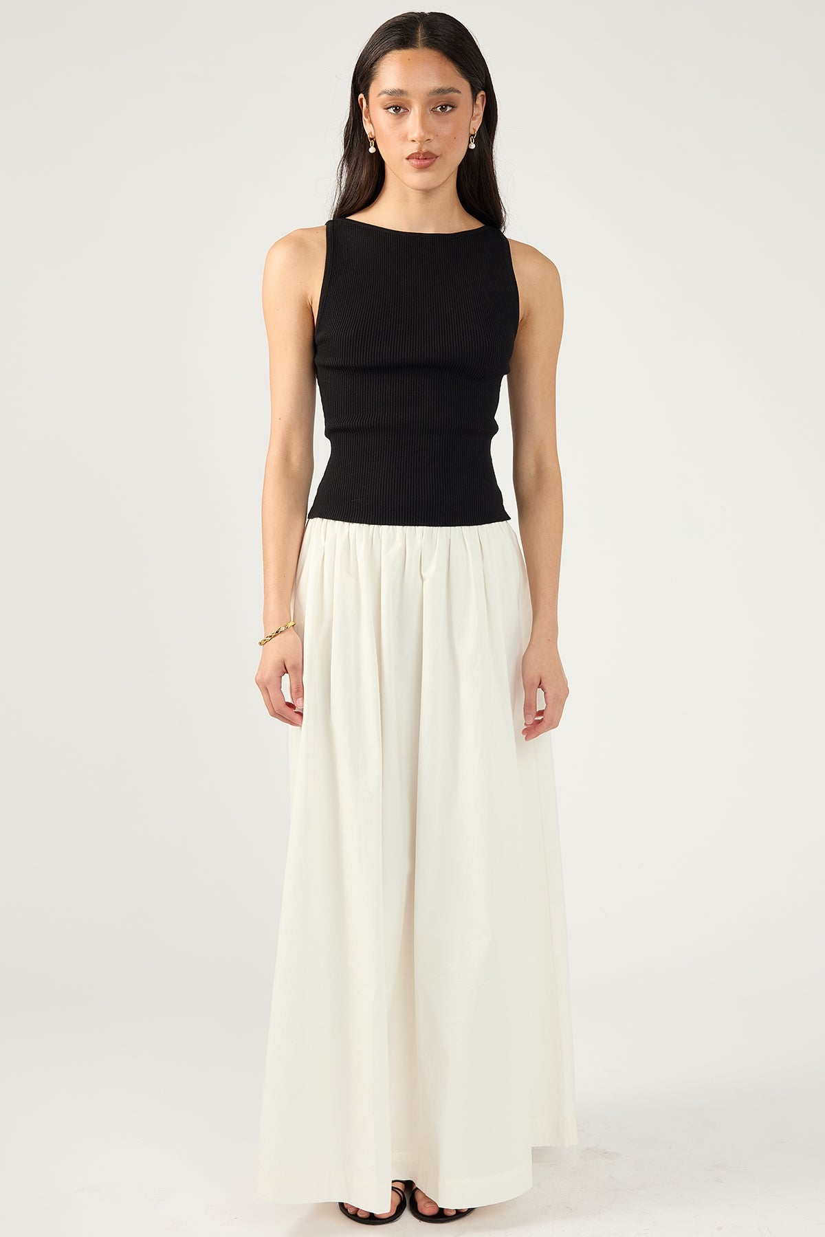 Perfect Stranger Isley Midi Skirt White