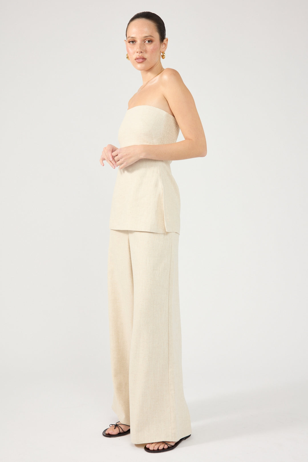 Perfect Stranger Odessa Mid Rise Pant Beige