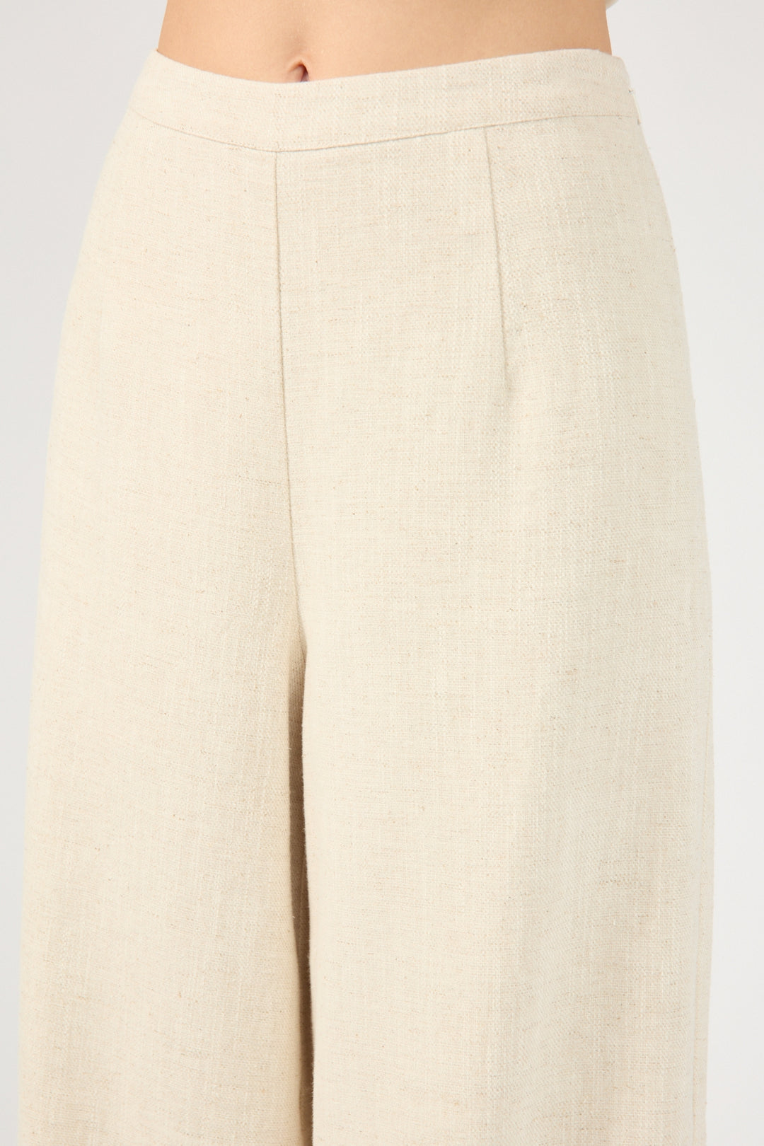 Perfect Stranger Tobago Tailored Linen Pants Cream