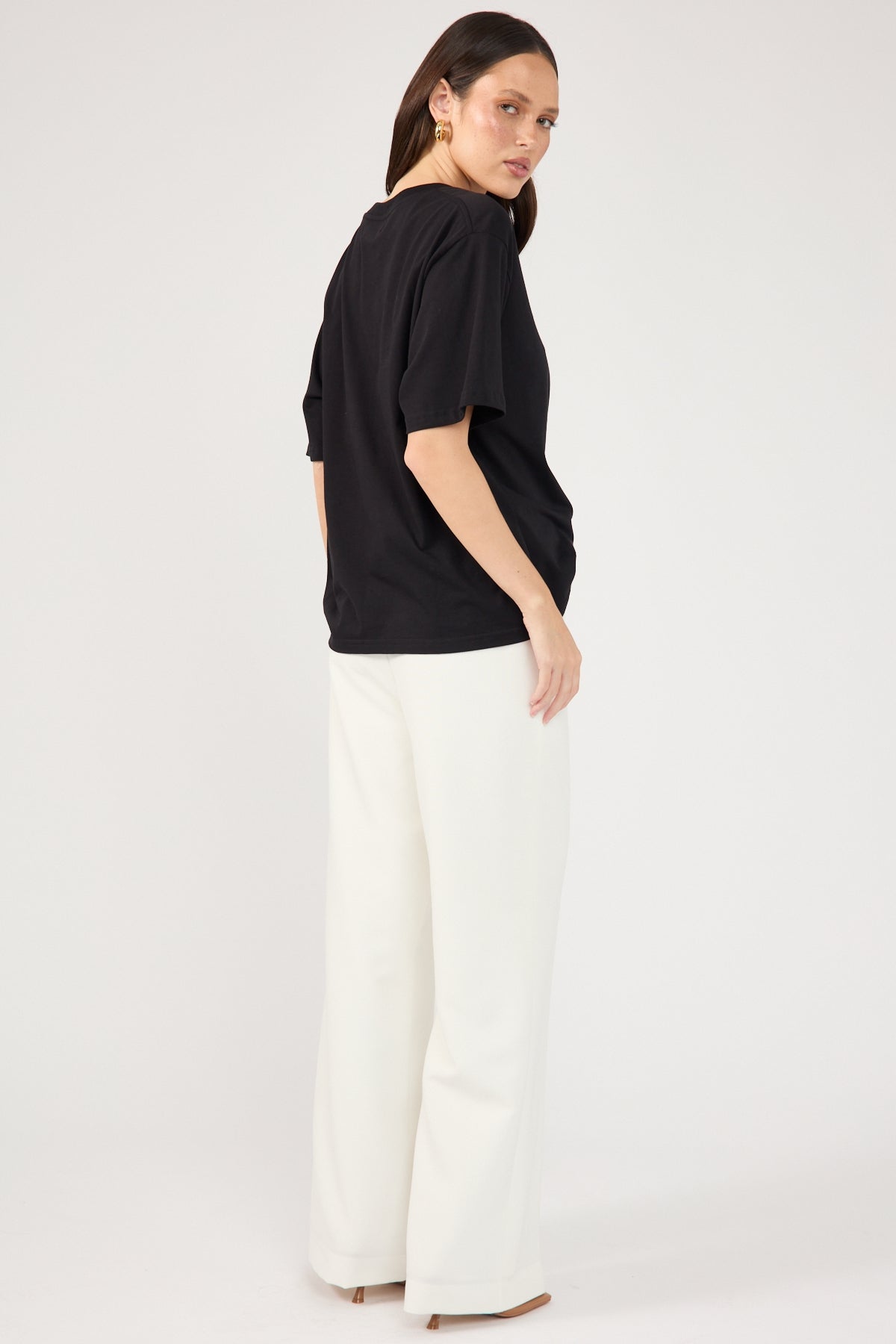 Perfect Stranger Linear Luca High Waist Pant White