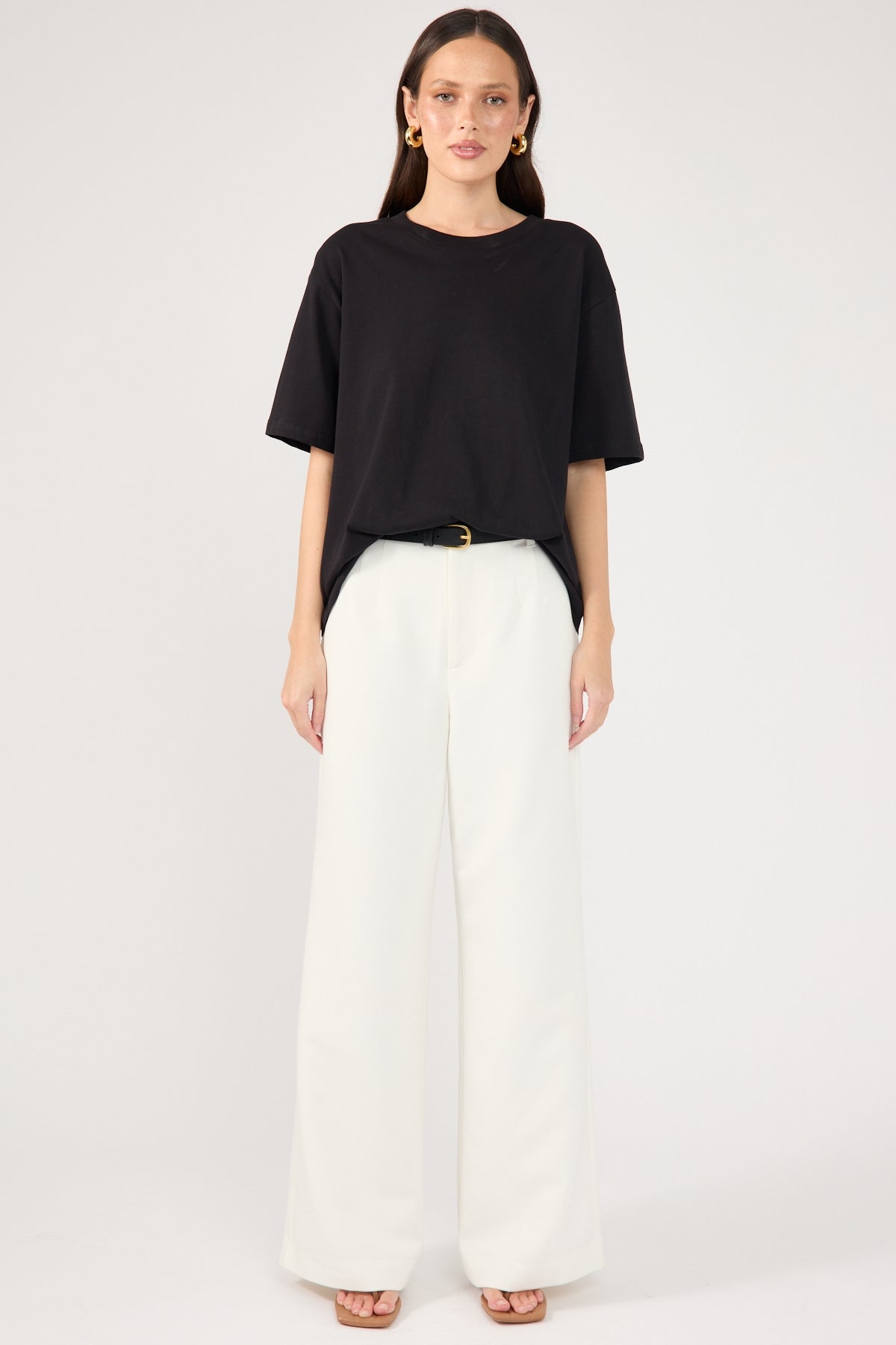 Perfect Stranger Linear Luca High Waist Pant White