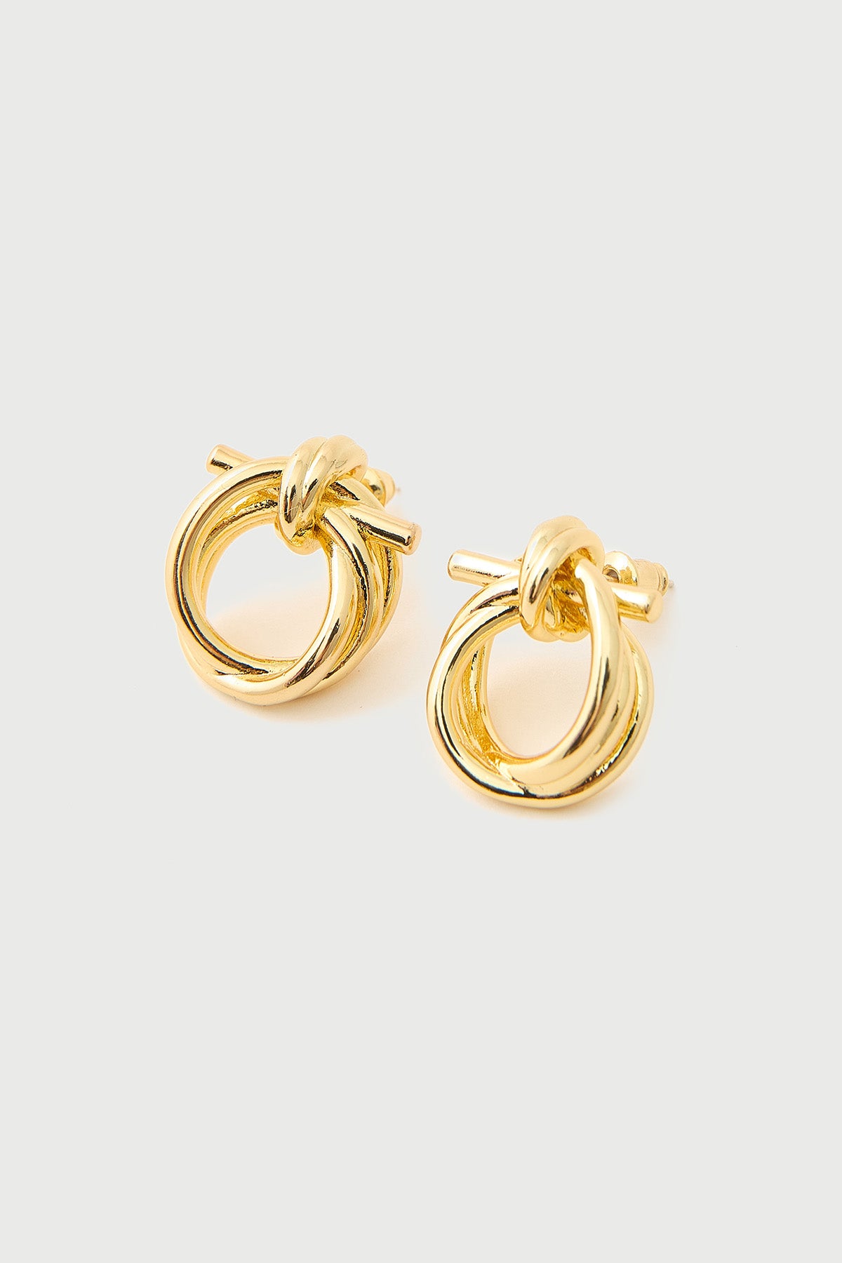 Perfect Stranger Dune Twisted Hoop Earrings 18K Gold