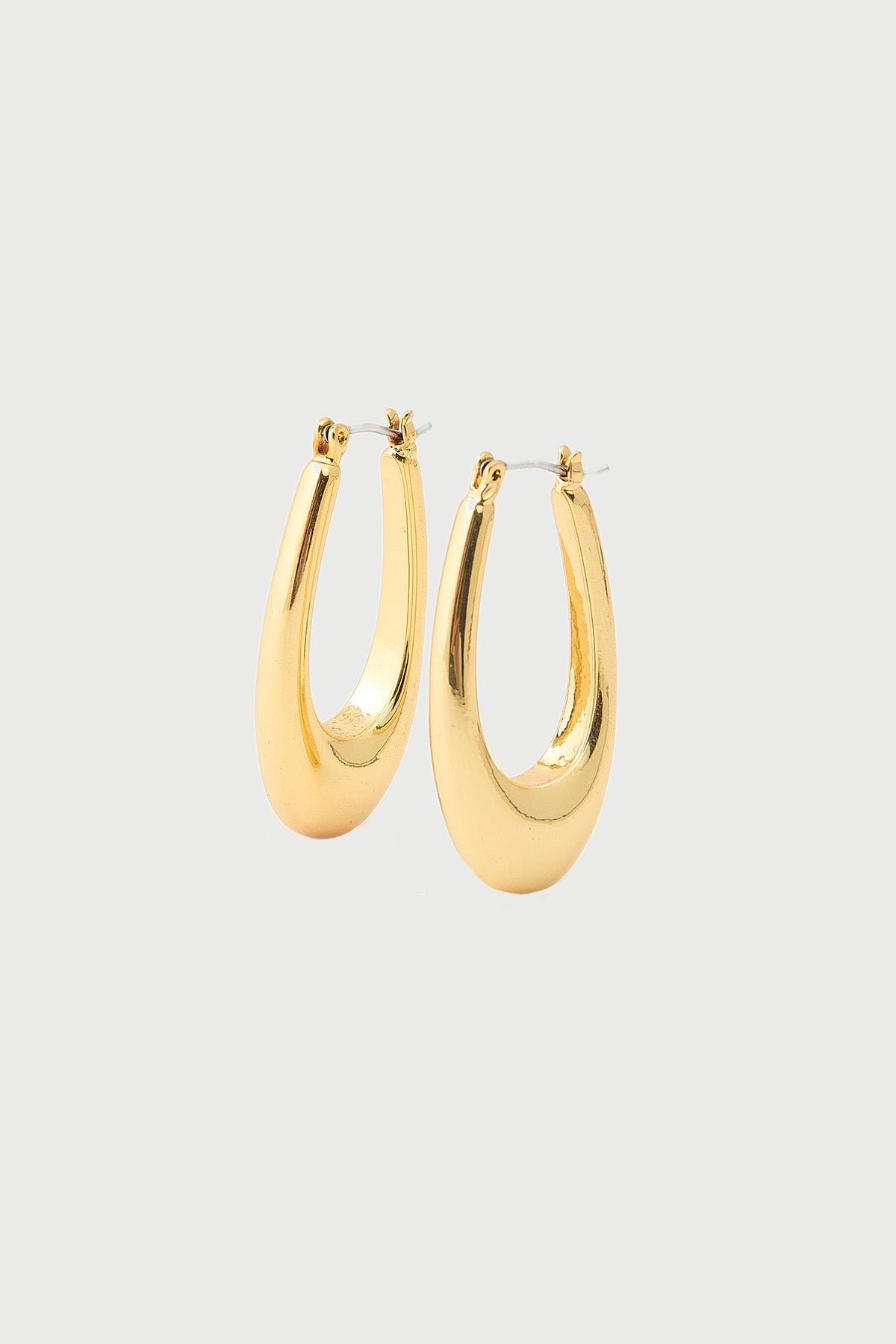 Perfect Stranger Alexandra Drop Hoop Earrings 18K Gold