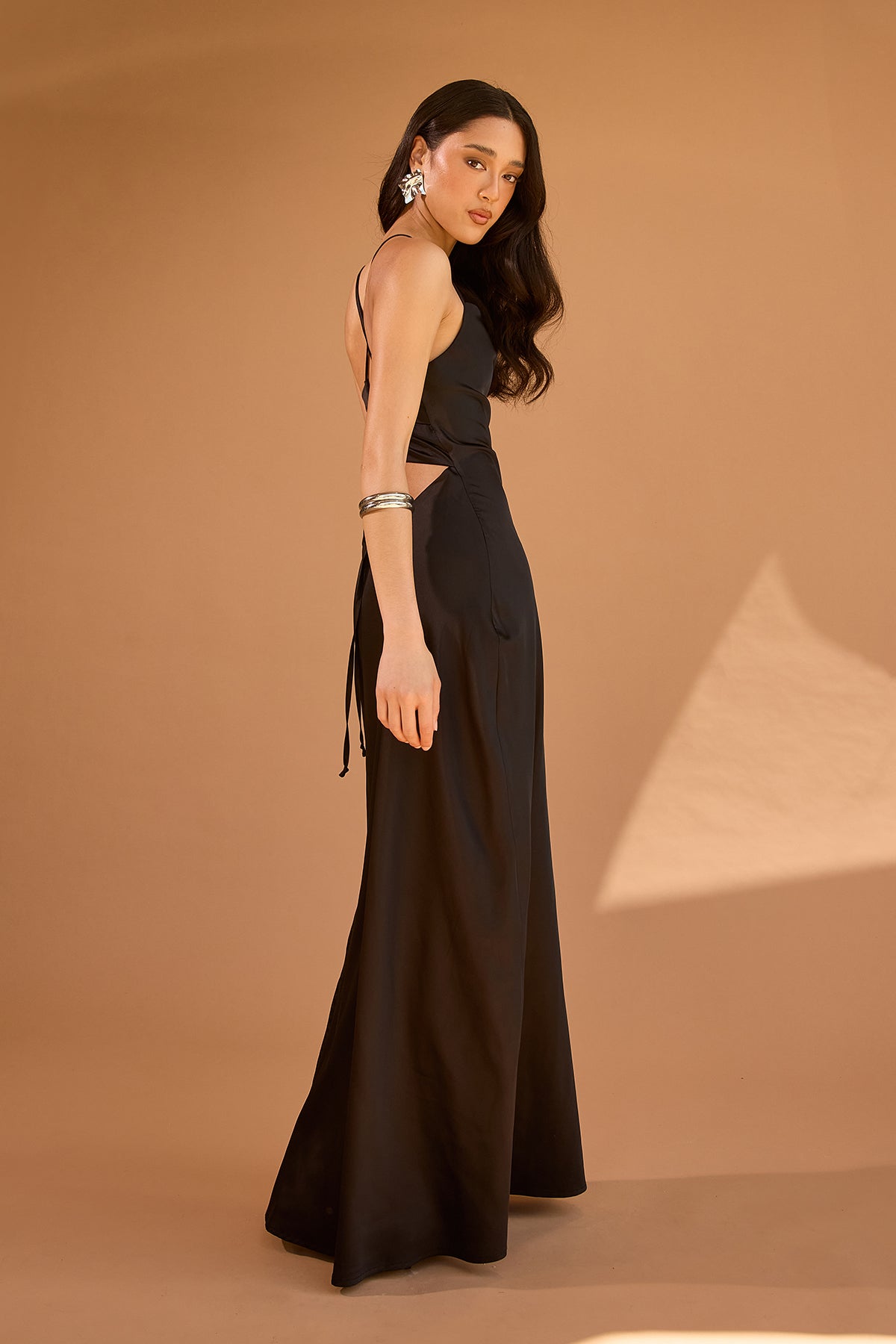 Perfect Stranger Evie Recycled Maxi Dress Black