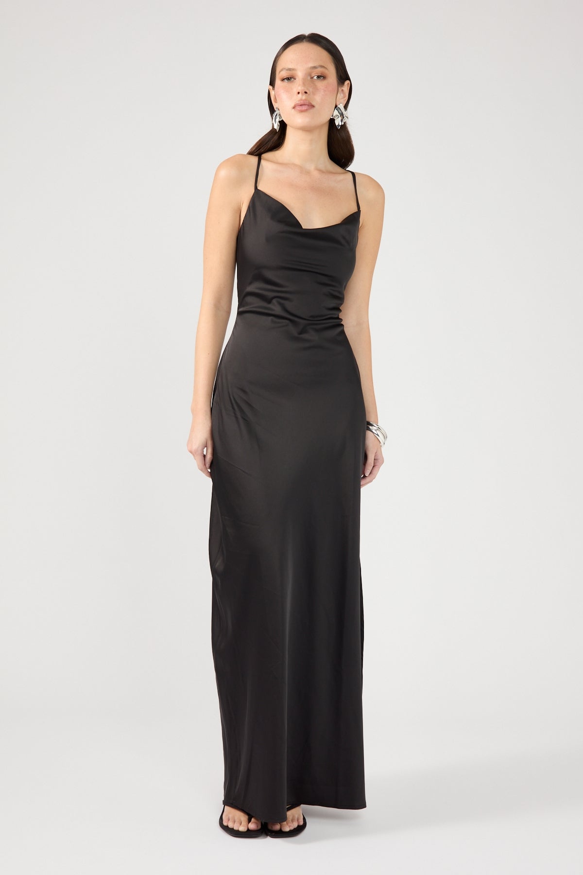 Perfect Stranger Evie Recycled Maxi Dress Black