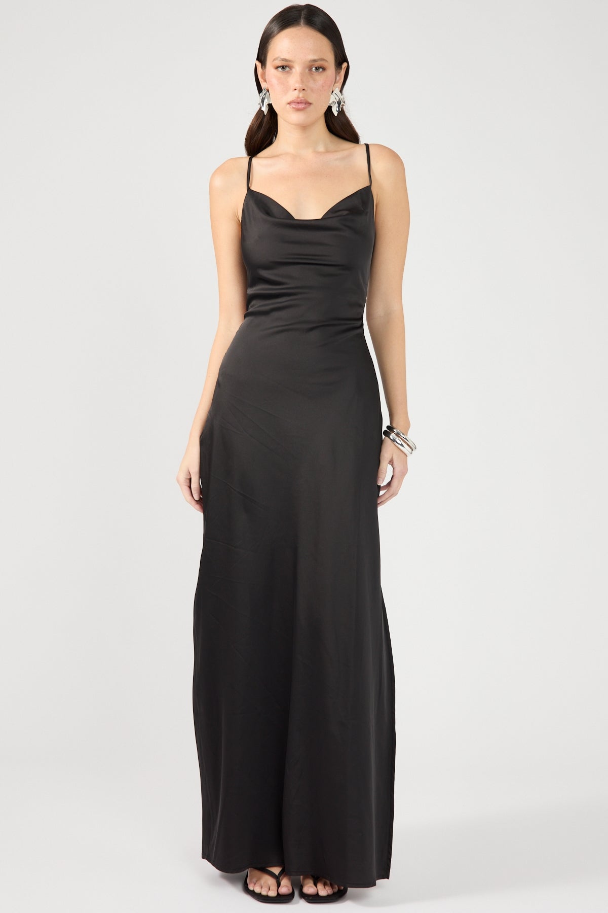 Perfect Stranger Evie Recycled Maxi Dress Black