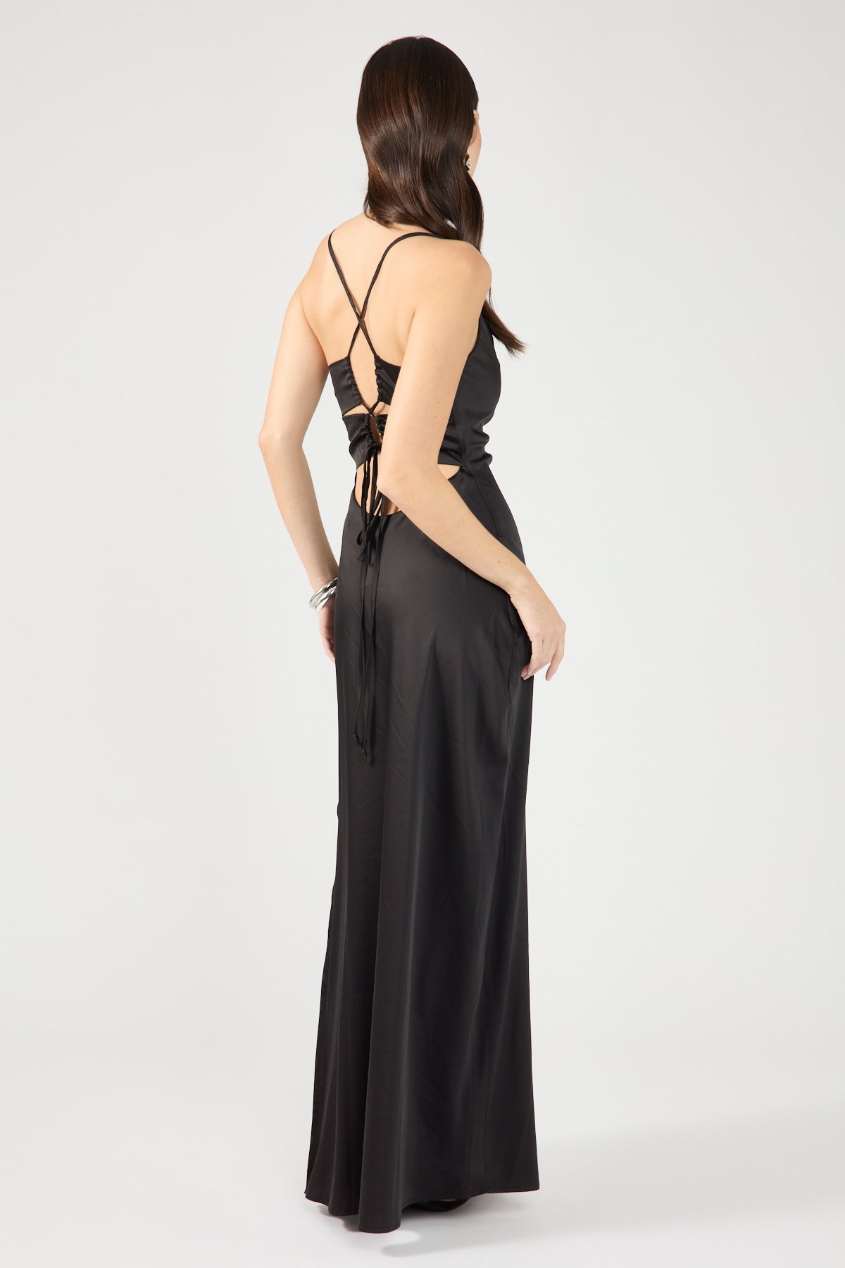 Perfect Stranger Evie Recycled Maxi Dress Black